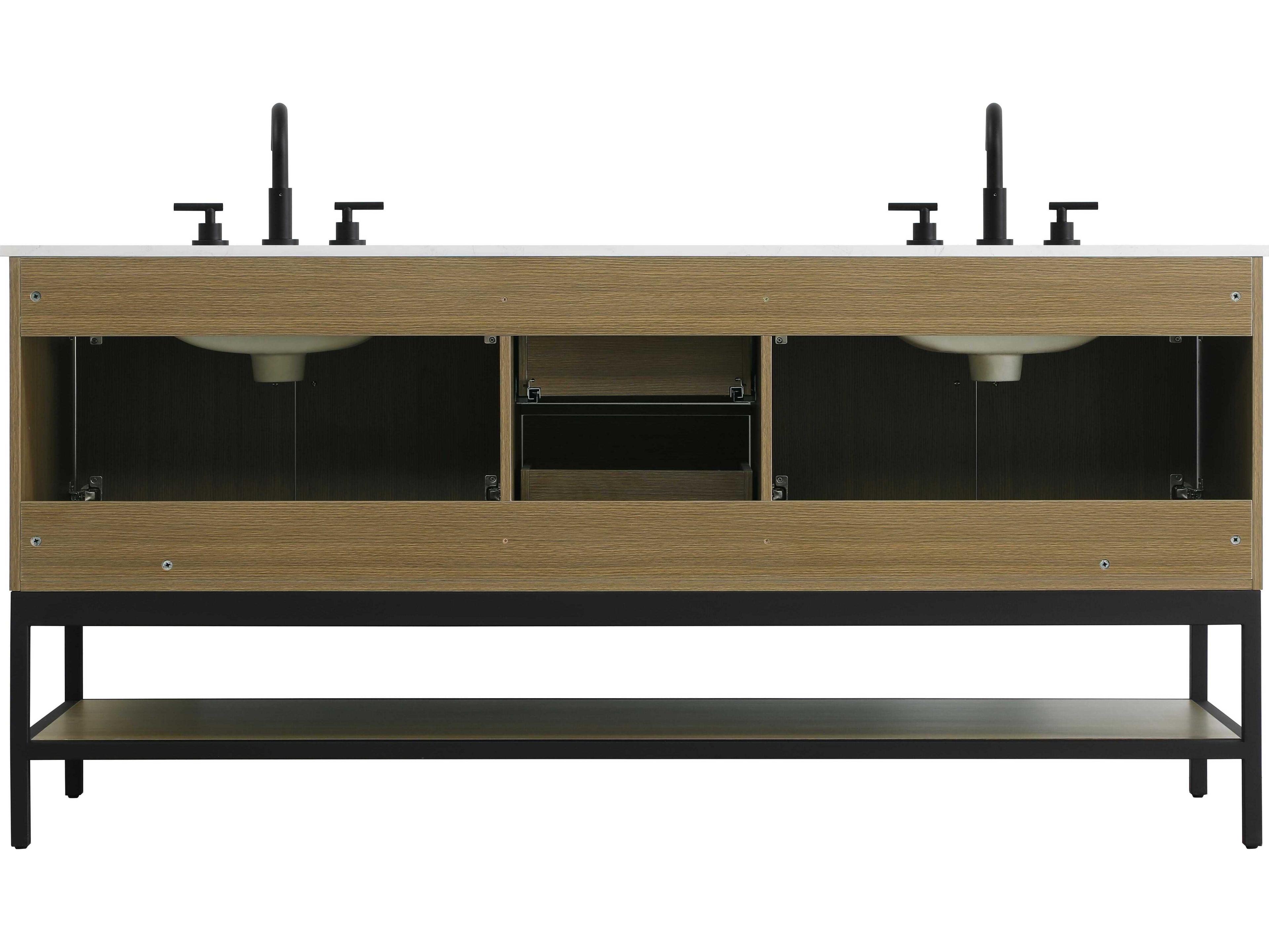 Elegant Lighting Lennox Chestnut Brown 72" Vanity