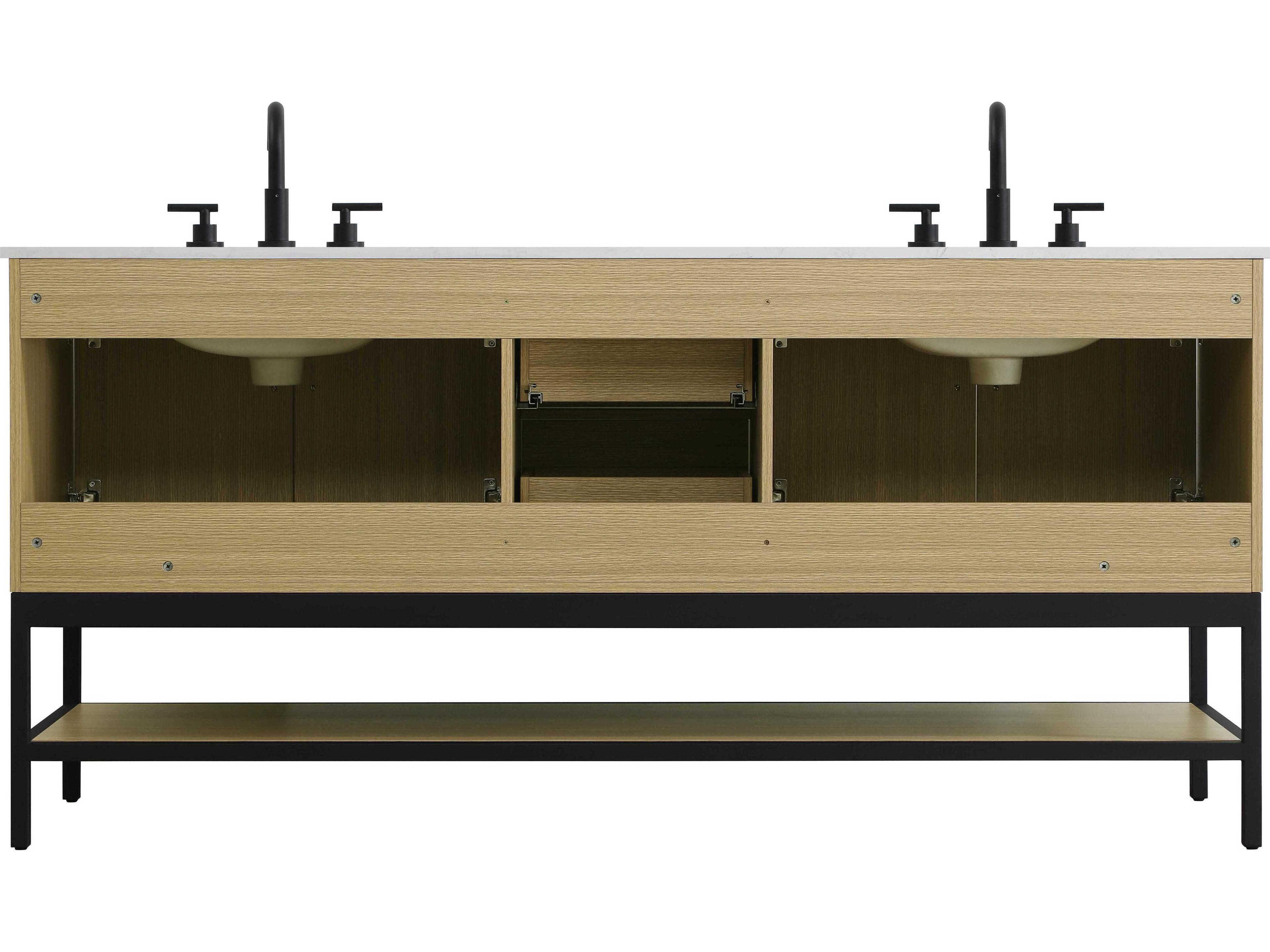 Elegant Lighting Lennox Honey Brown 72" Vanity