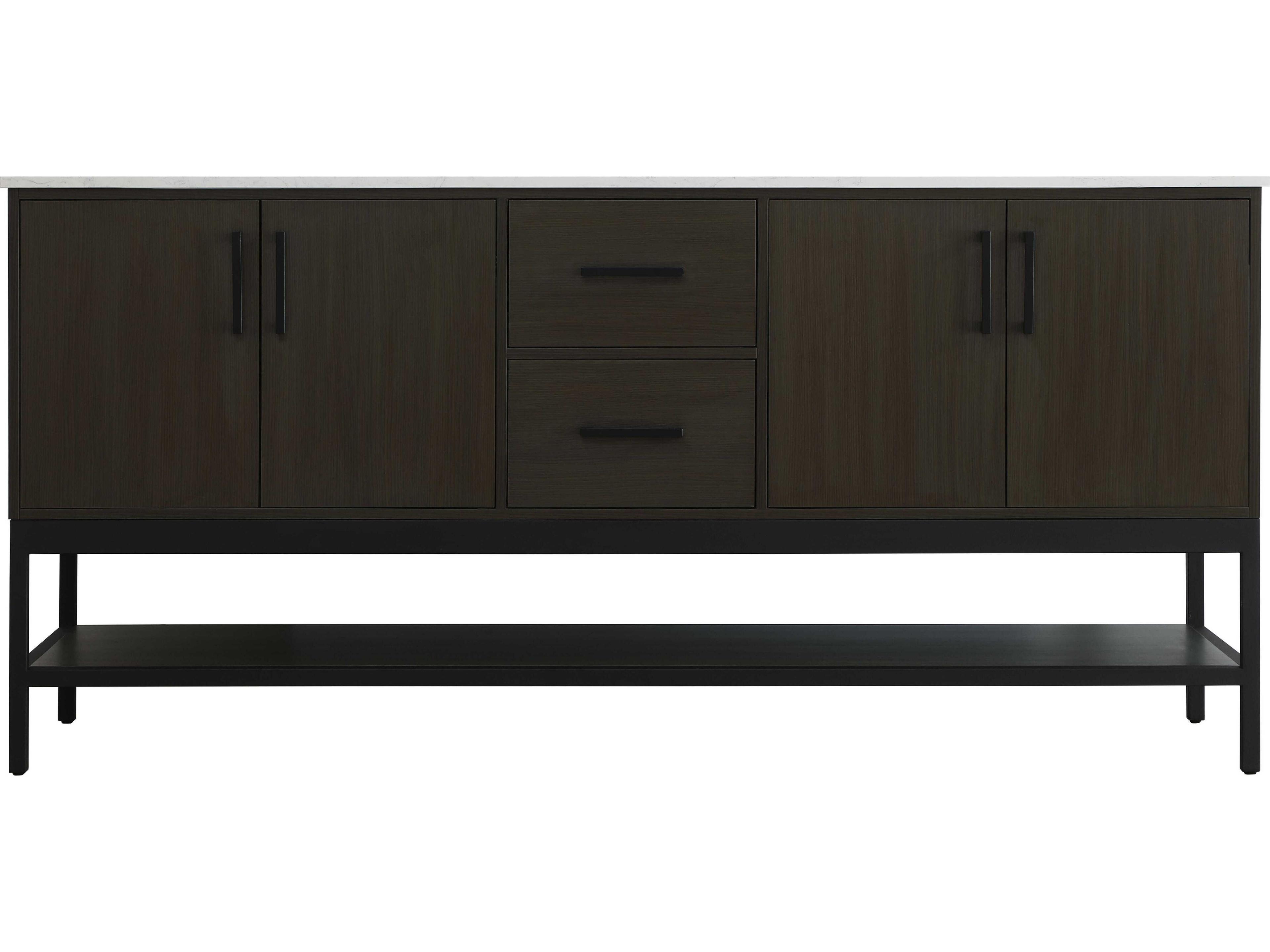 Elegant Lighting Lennox Mocha Brown 72" Vanity