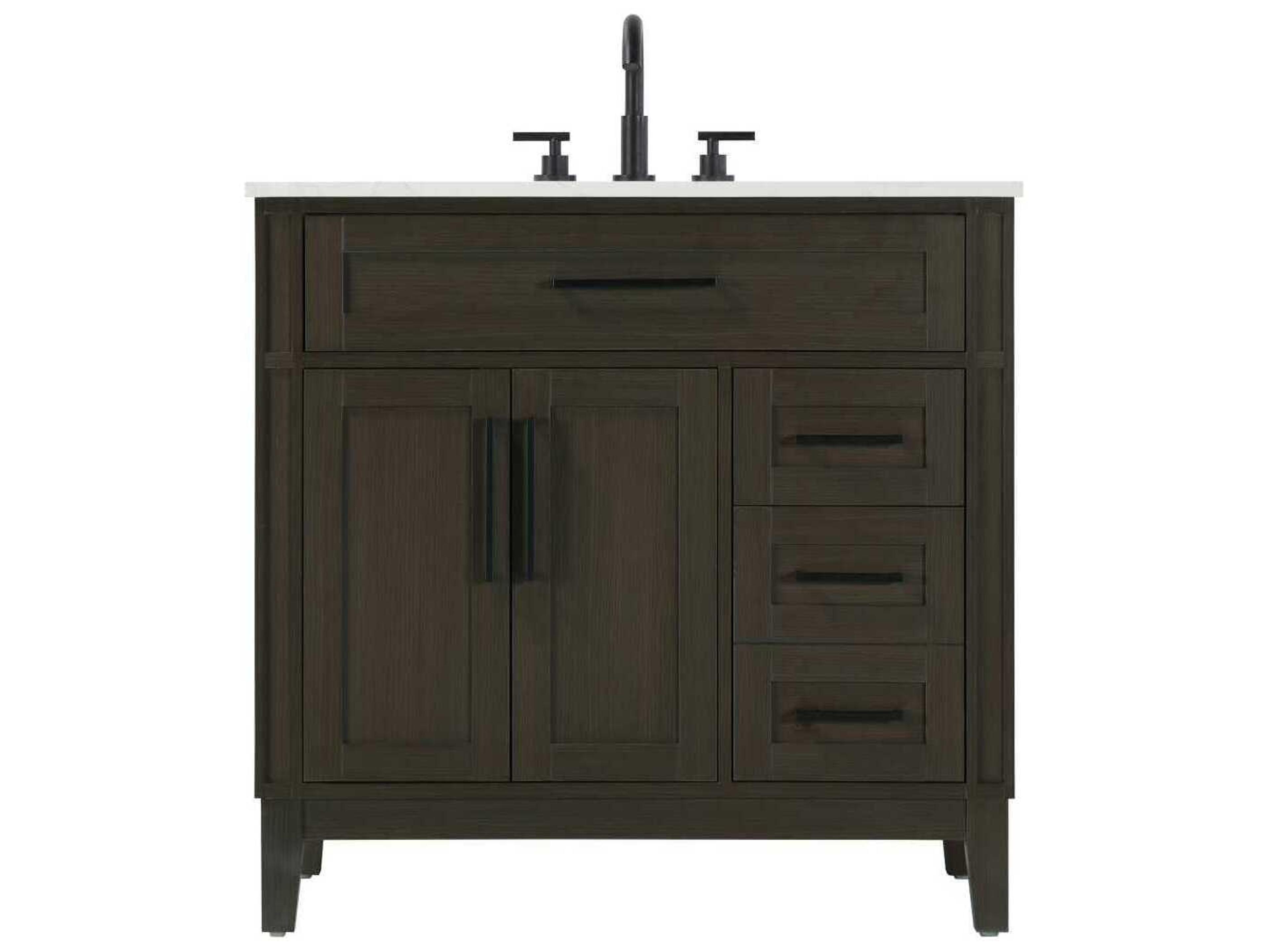 Virginia 36" Mocha Brown Vanity