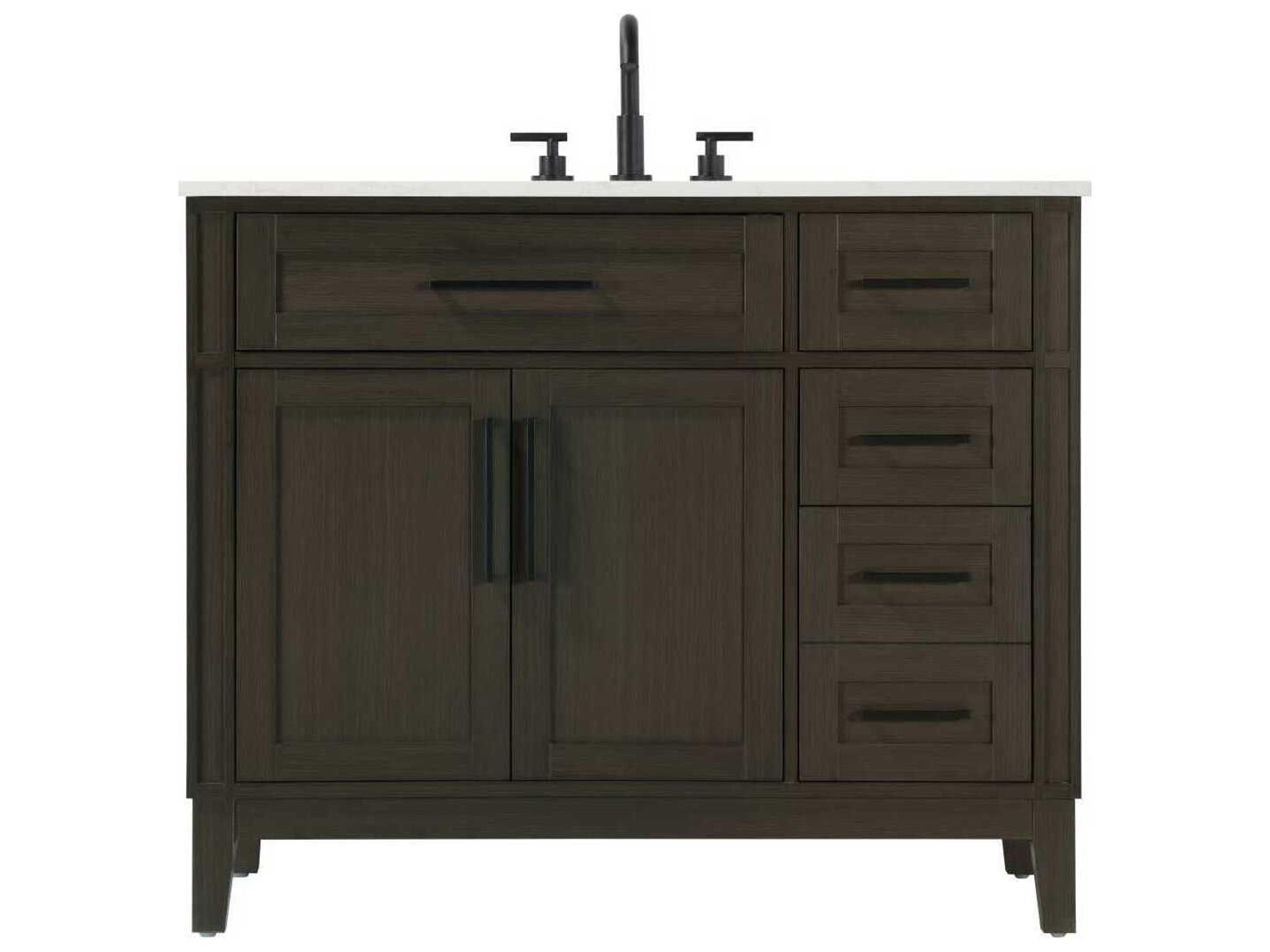 Virginia 42" Mocha Brown Vanity