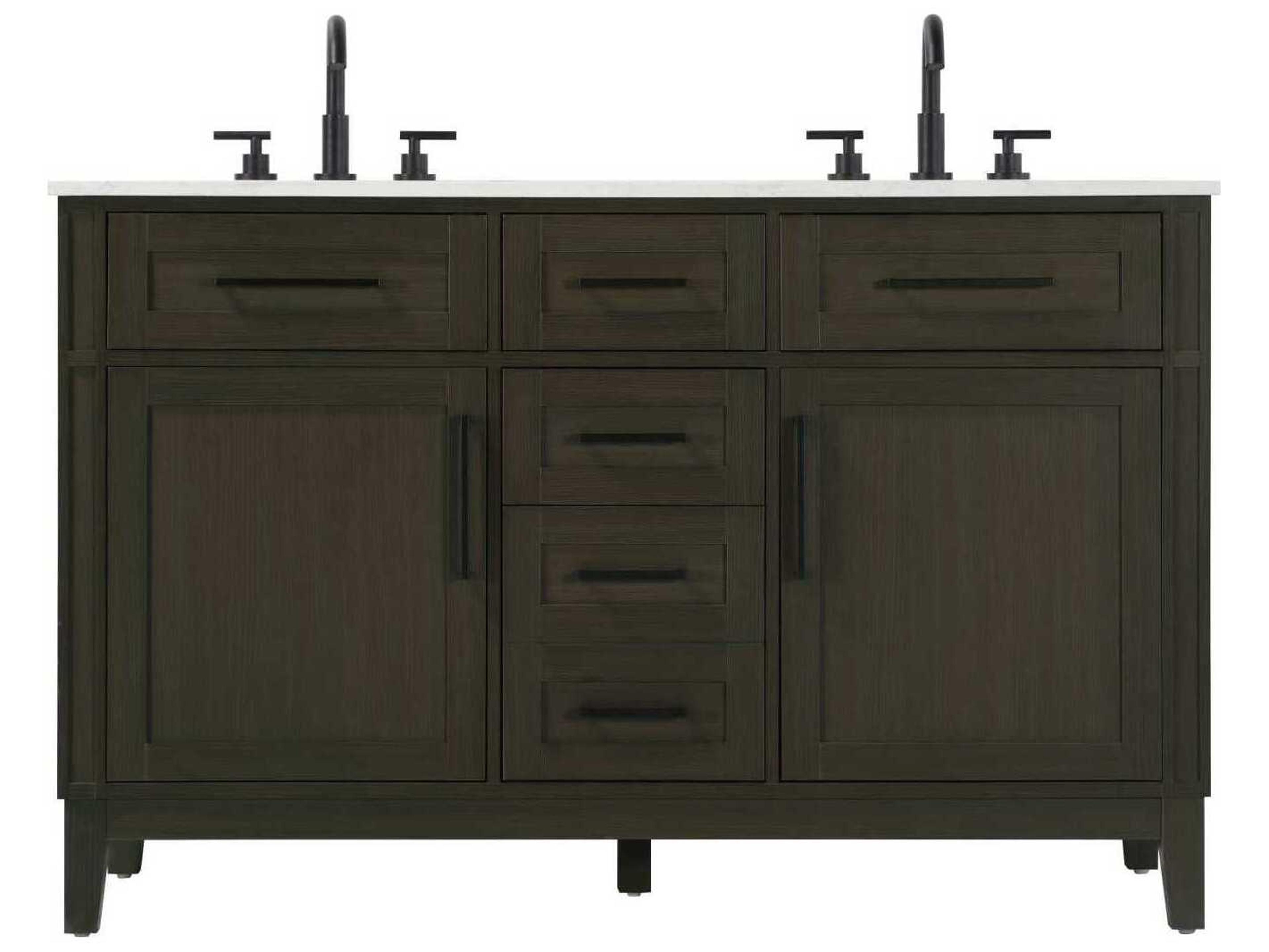 Virginia 54" Mocha Brown Vanity