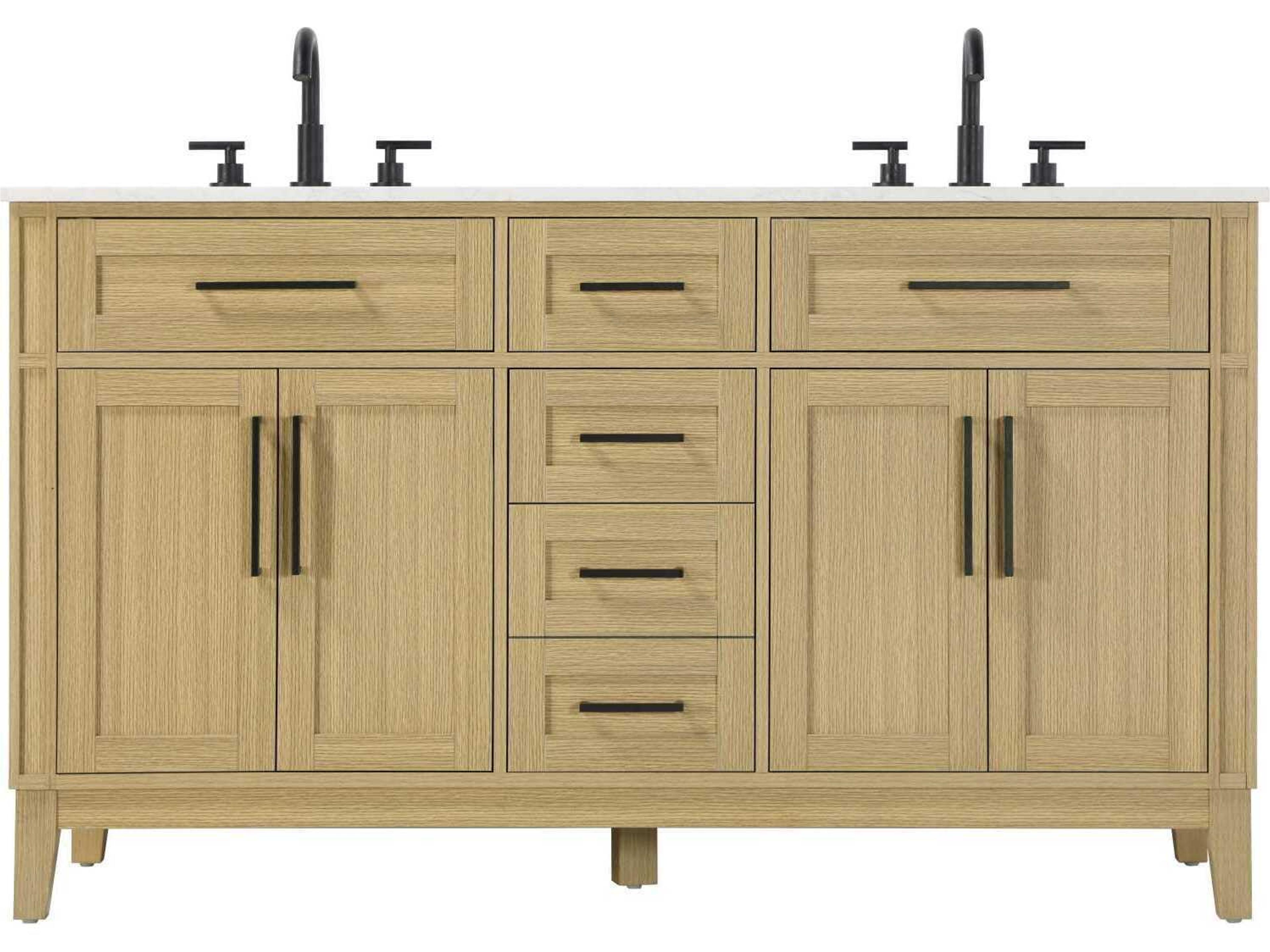 Virginia 60" Honey Brown Vanity