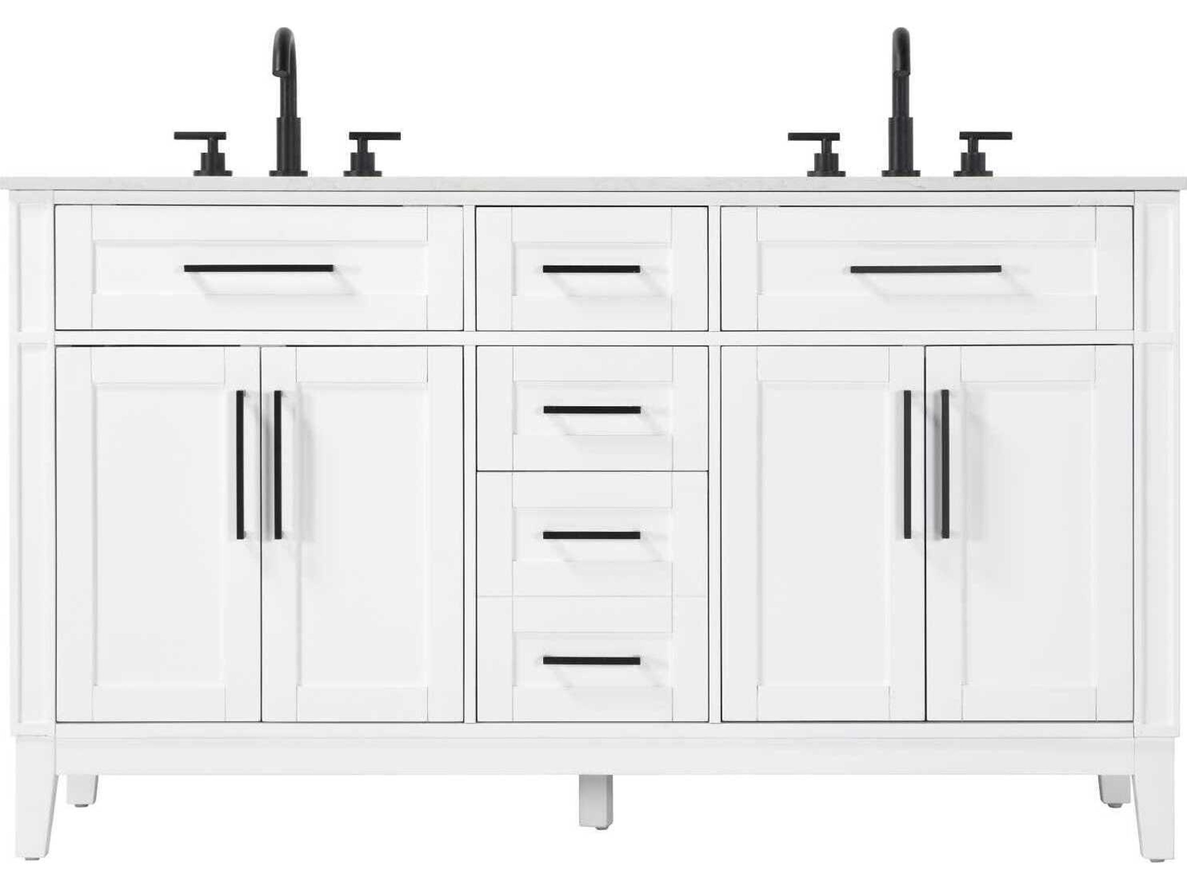 Virginia 60" White Vanity
