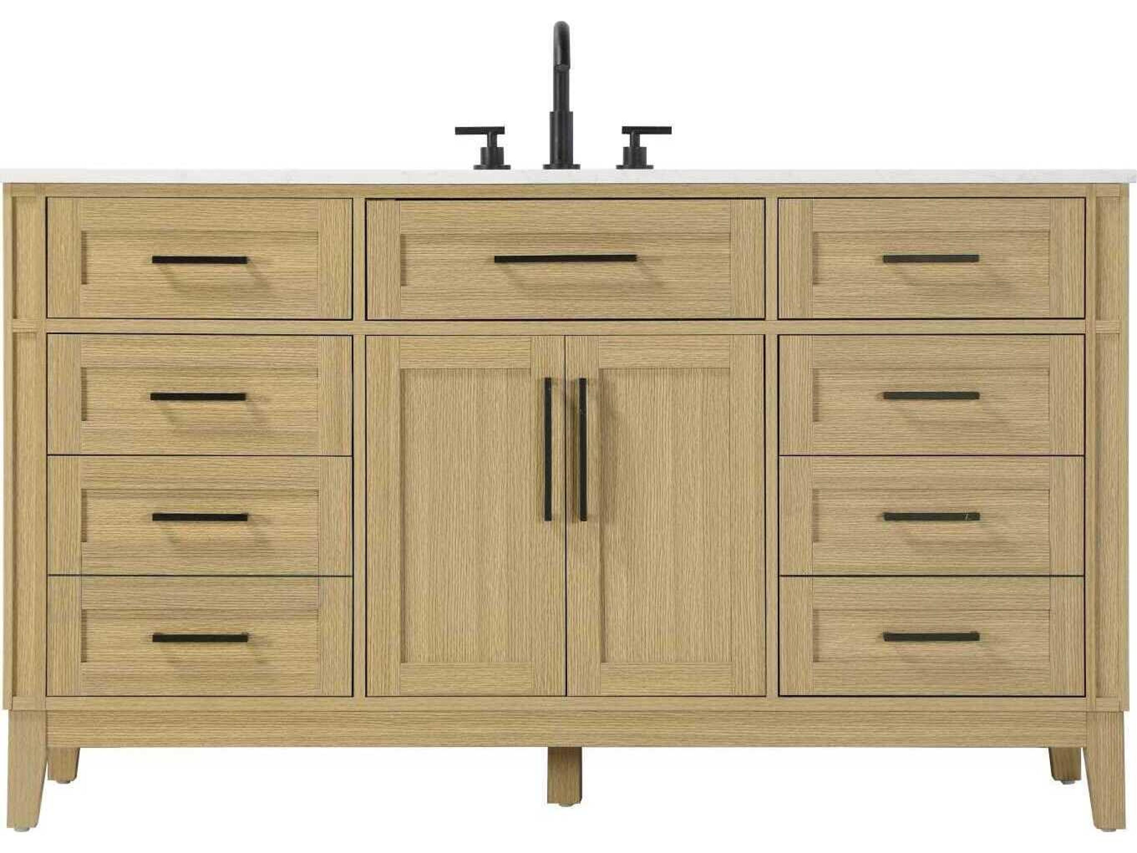Virginia 60" Honey Brown Vanity