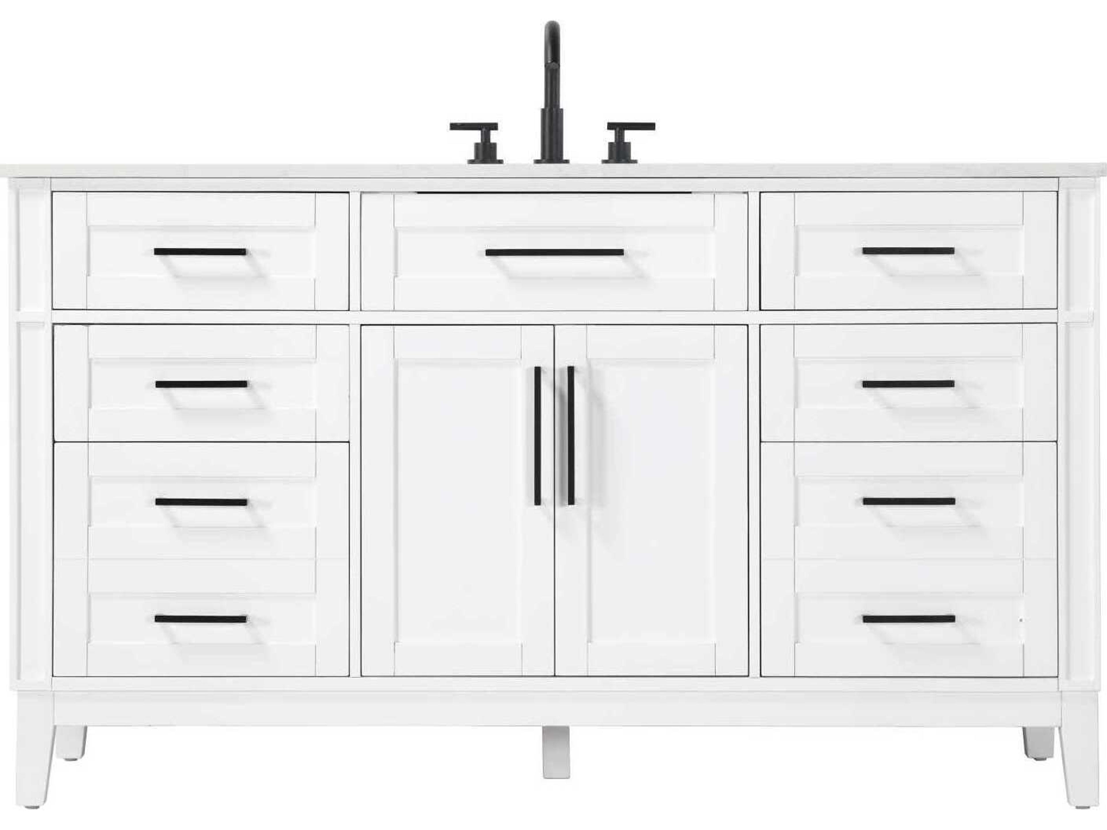 Virginia 60" White Vanity