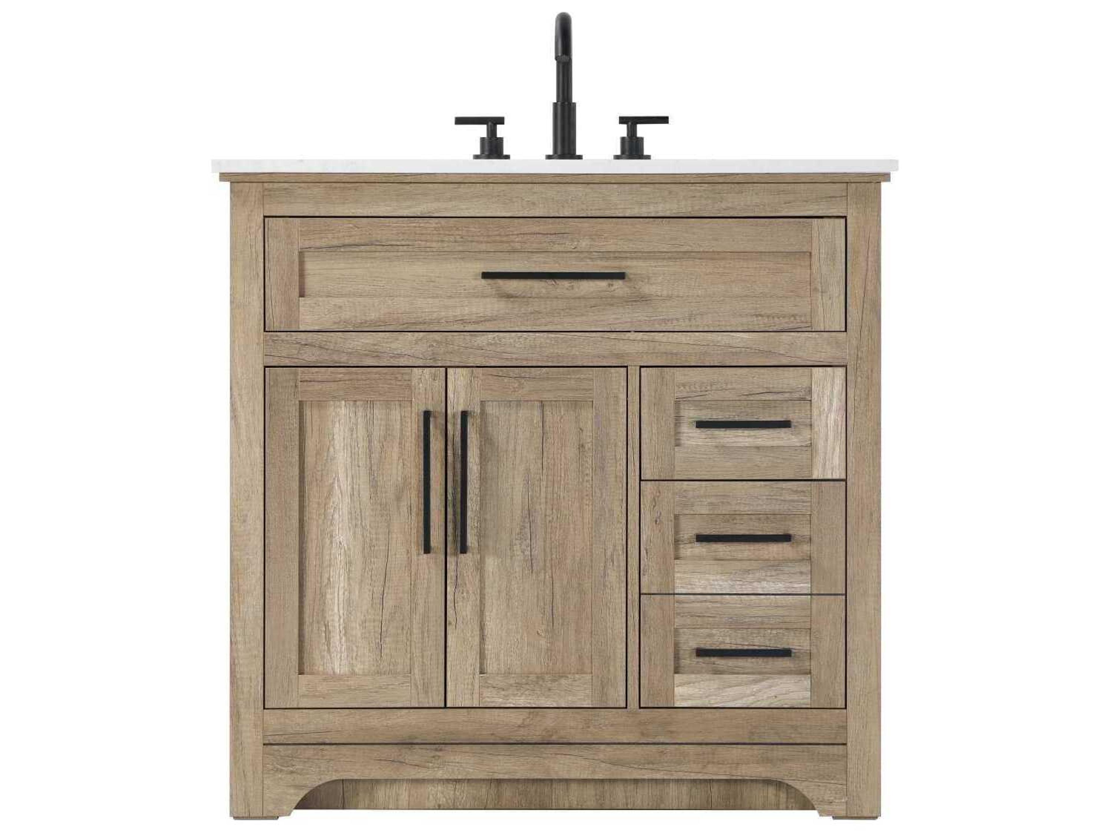 Remington 36" Natural Oak Vanity