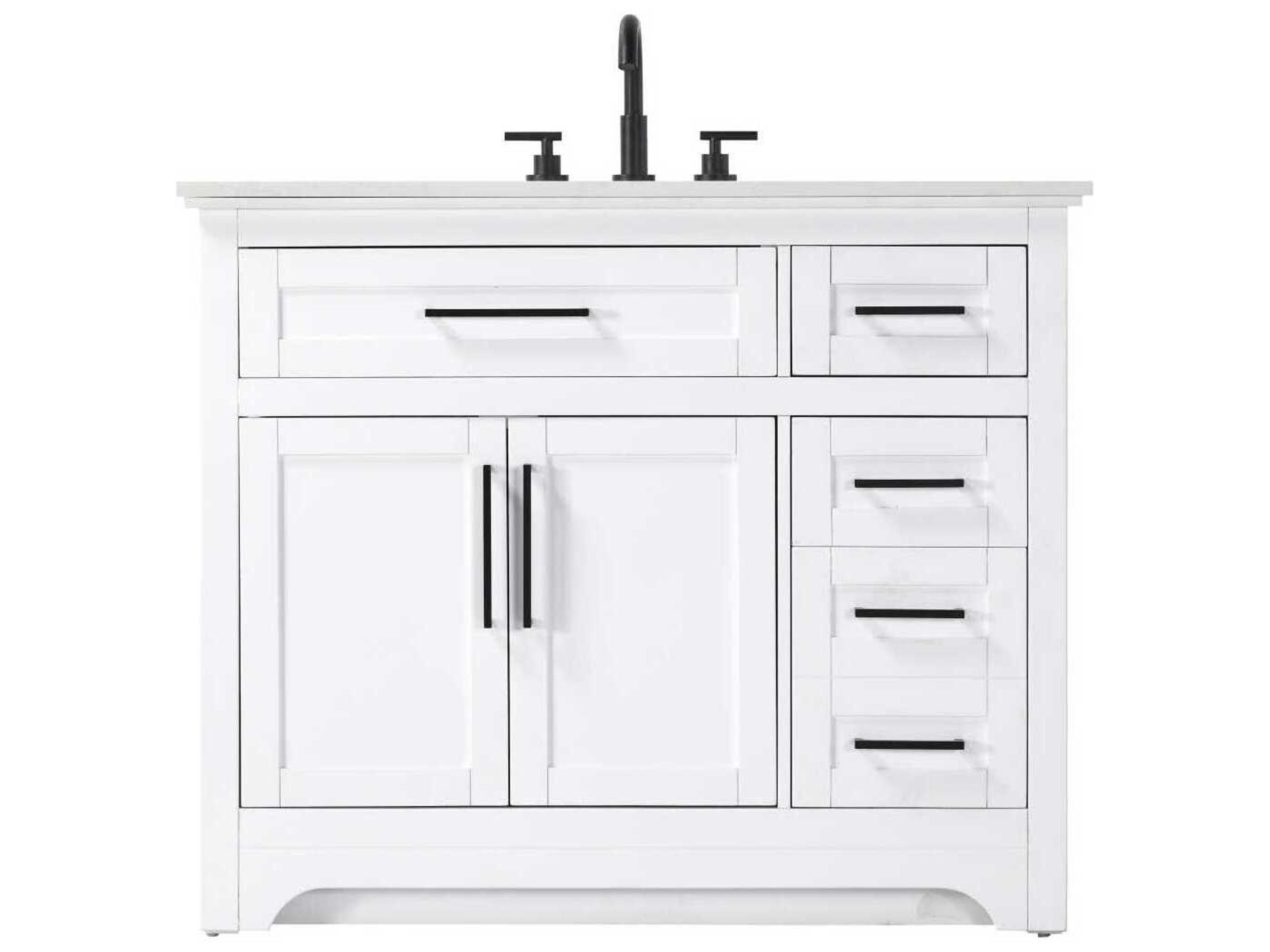 Remington 42" White Vanity