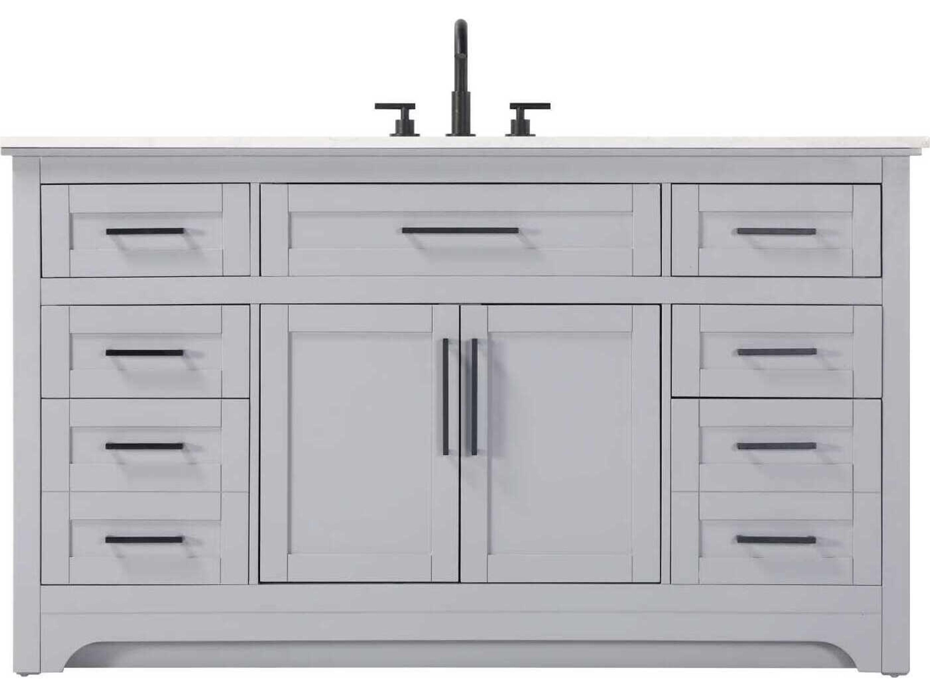 Remington 60" Grey Vanity