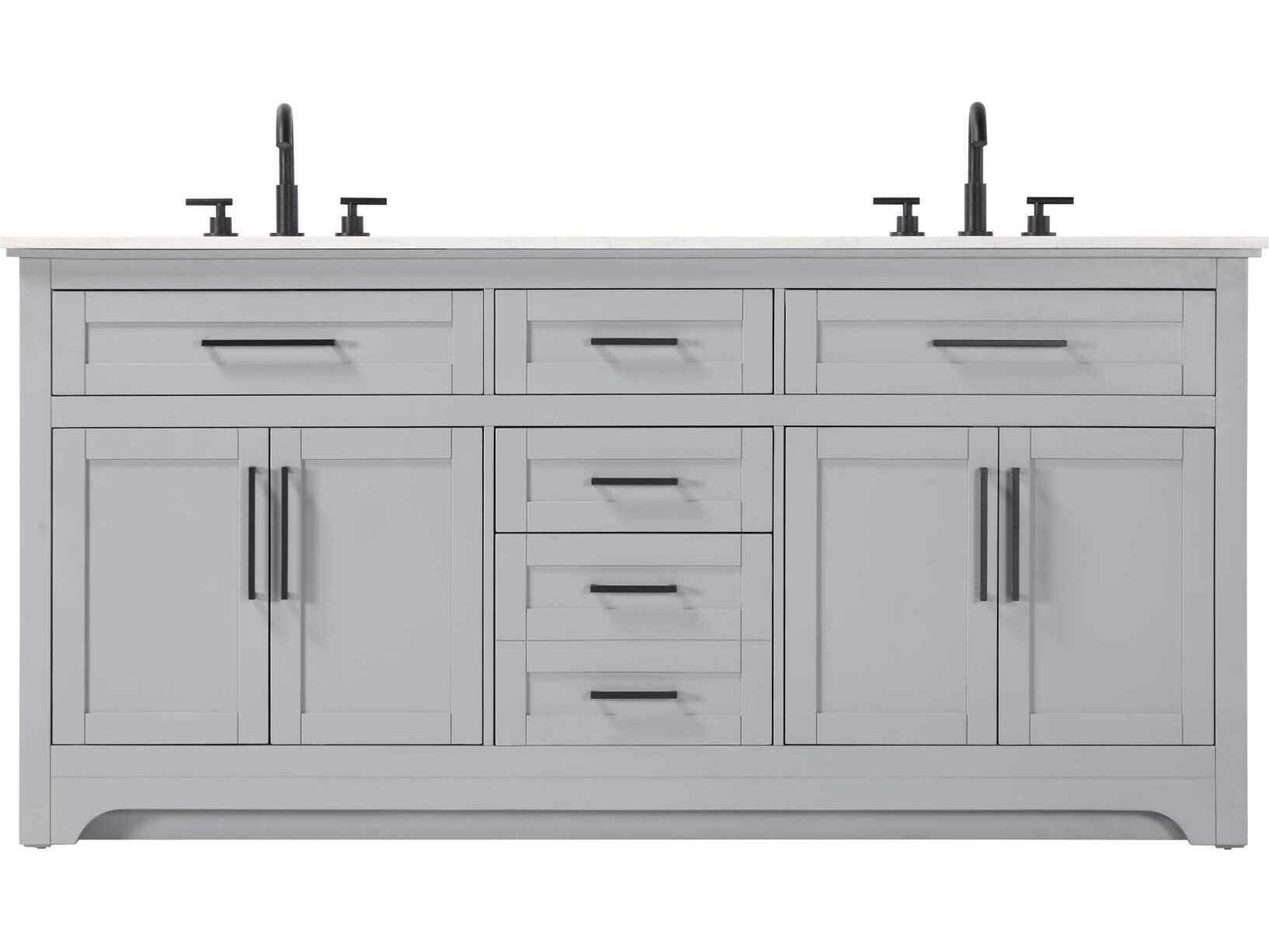 Remington 72" Grey Vanity