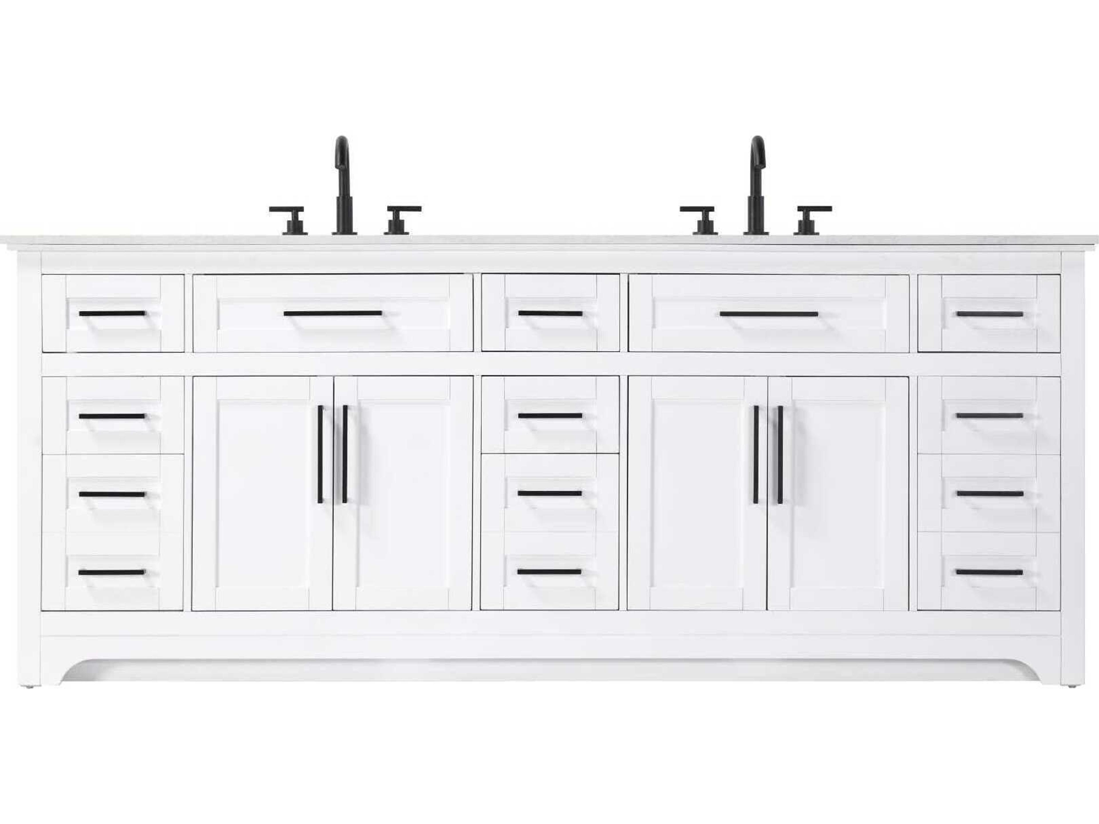 Remington 84" White Vanity