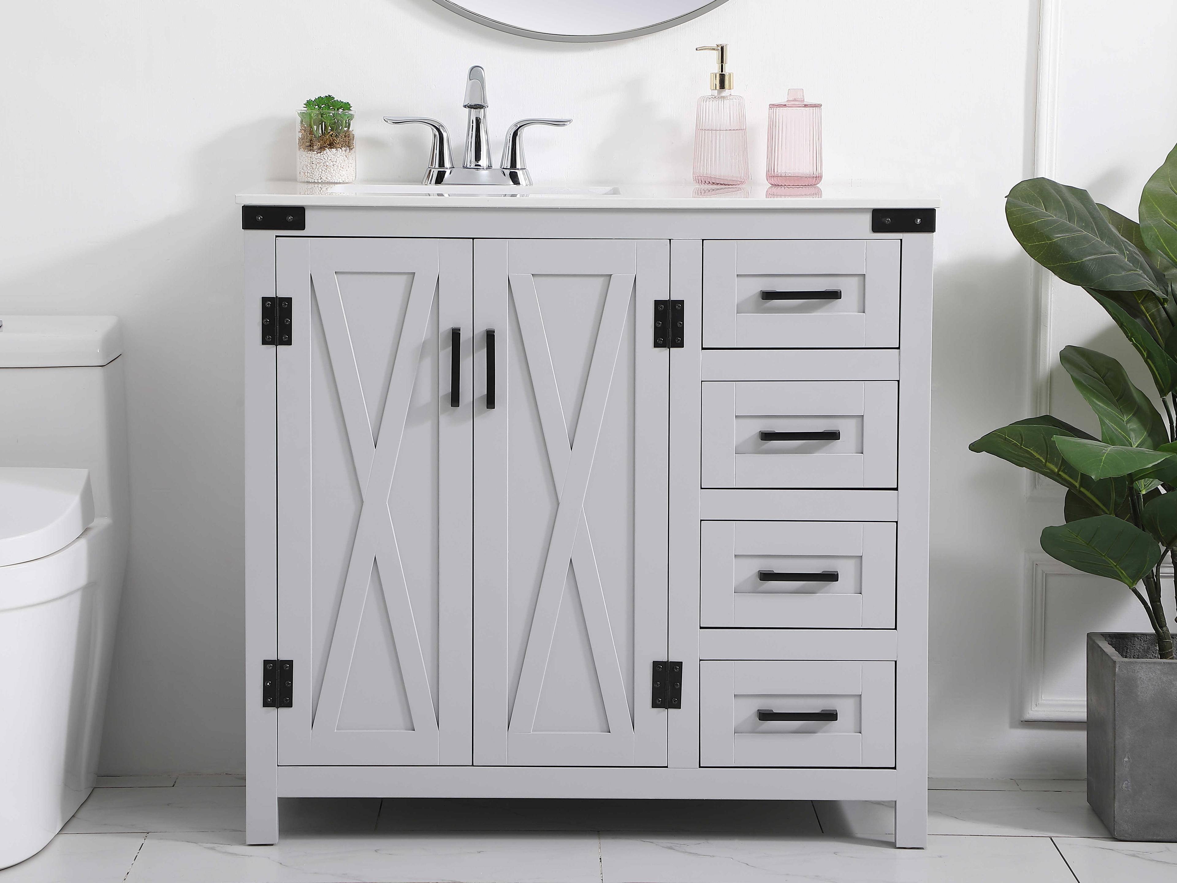 Elegant Lighting Grant Grey 36" Vanity