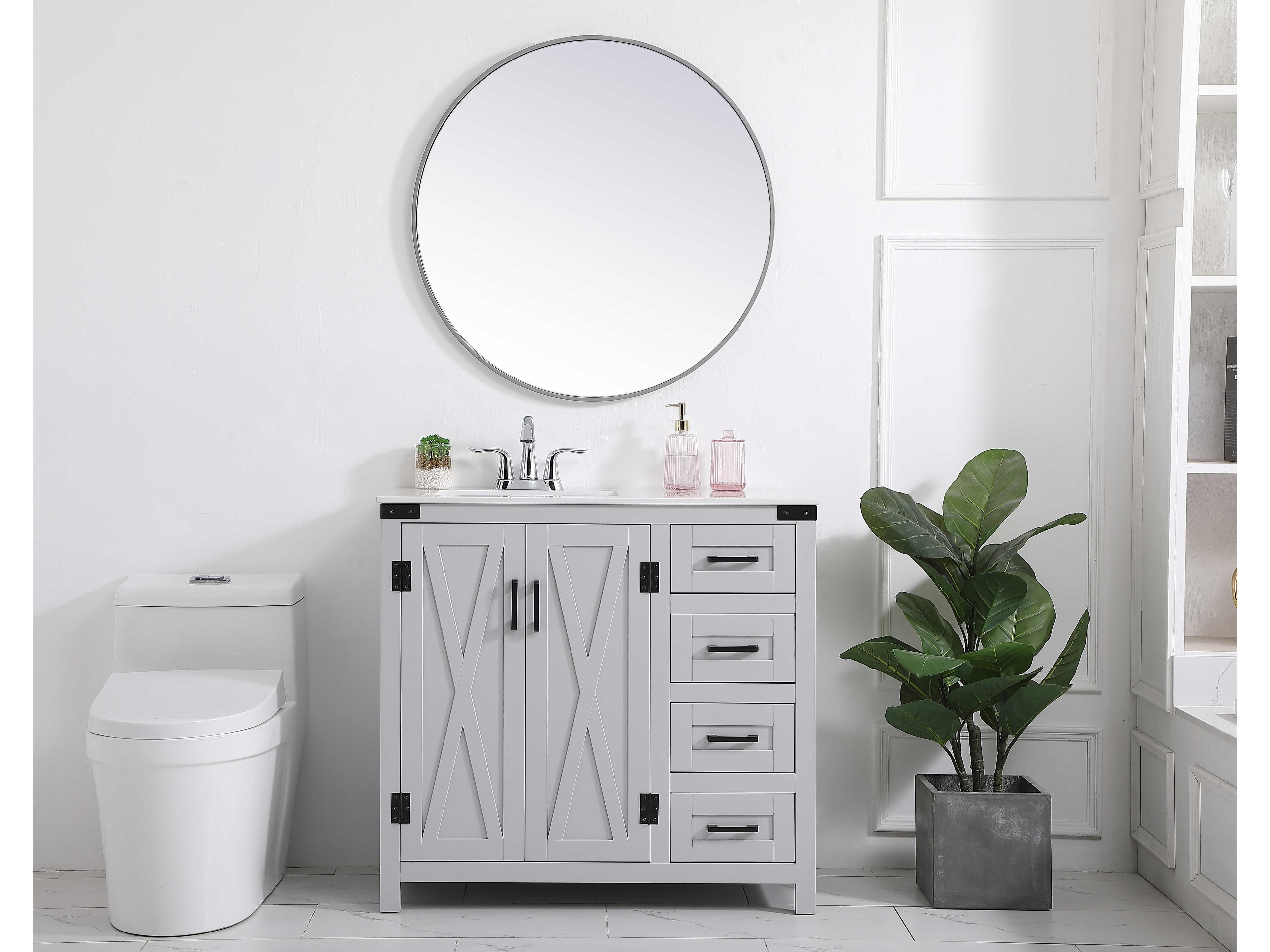 Elegant Lighting Grant Grey 36" Vanity