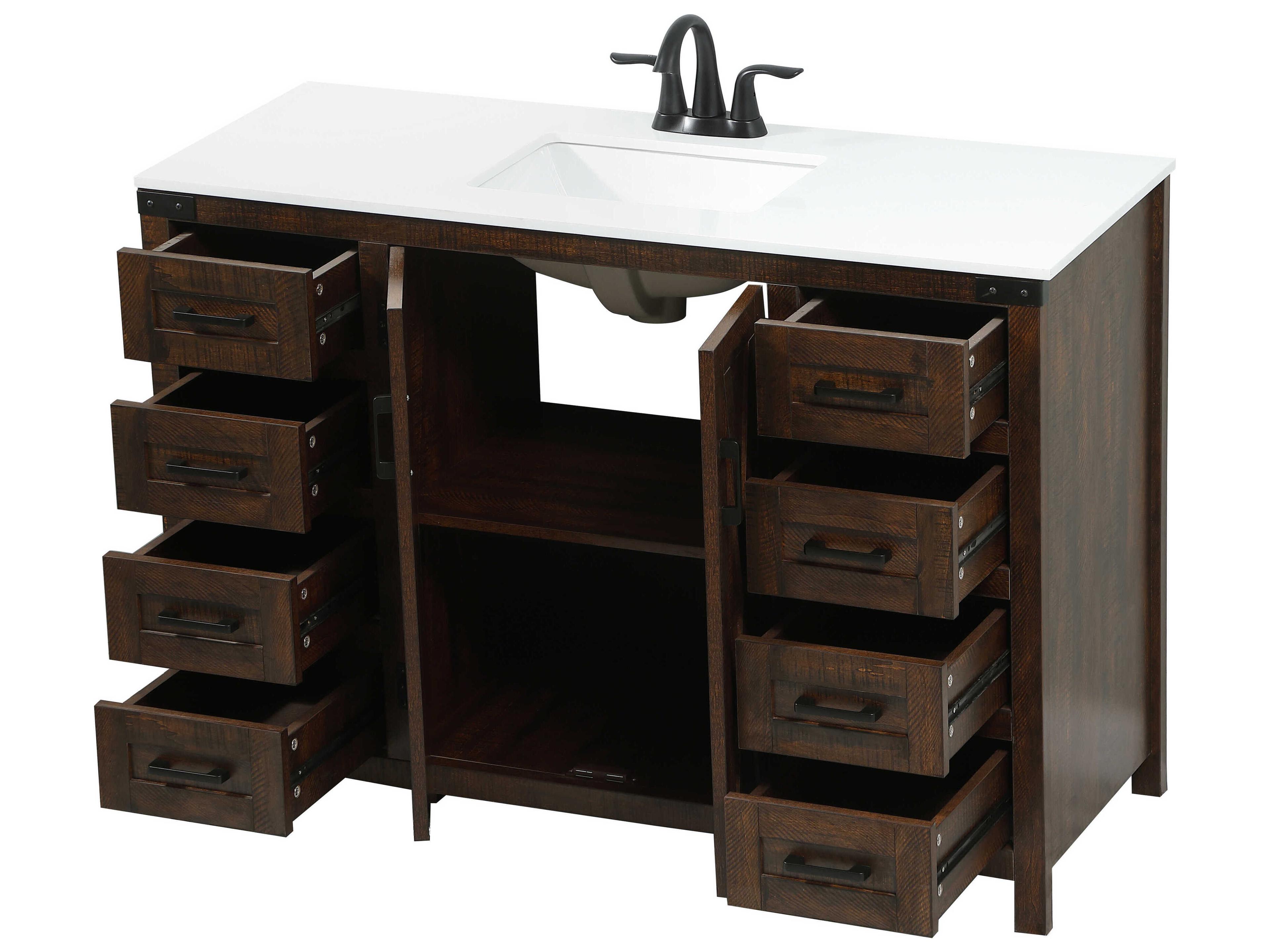 Elegant Lighting Grant Expresso 48" Vanity