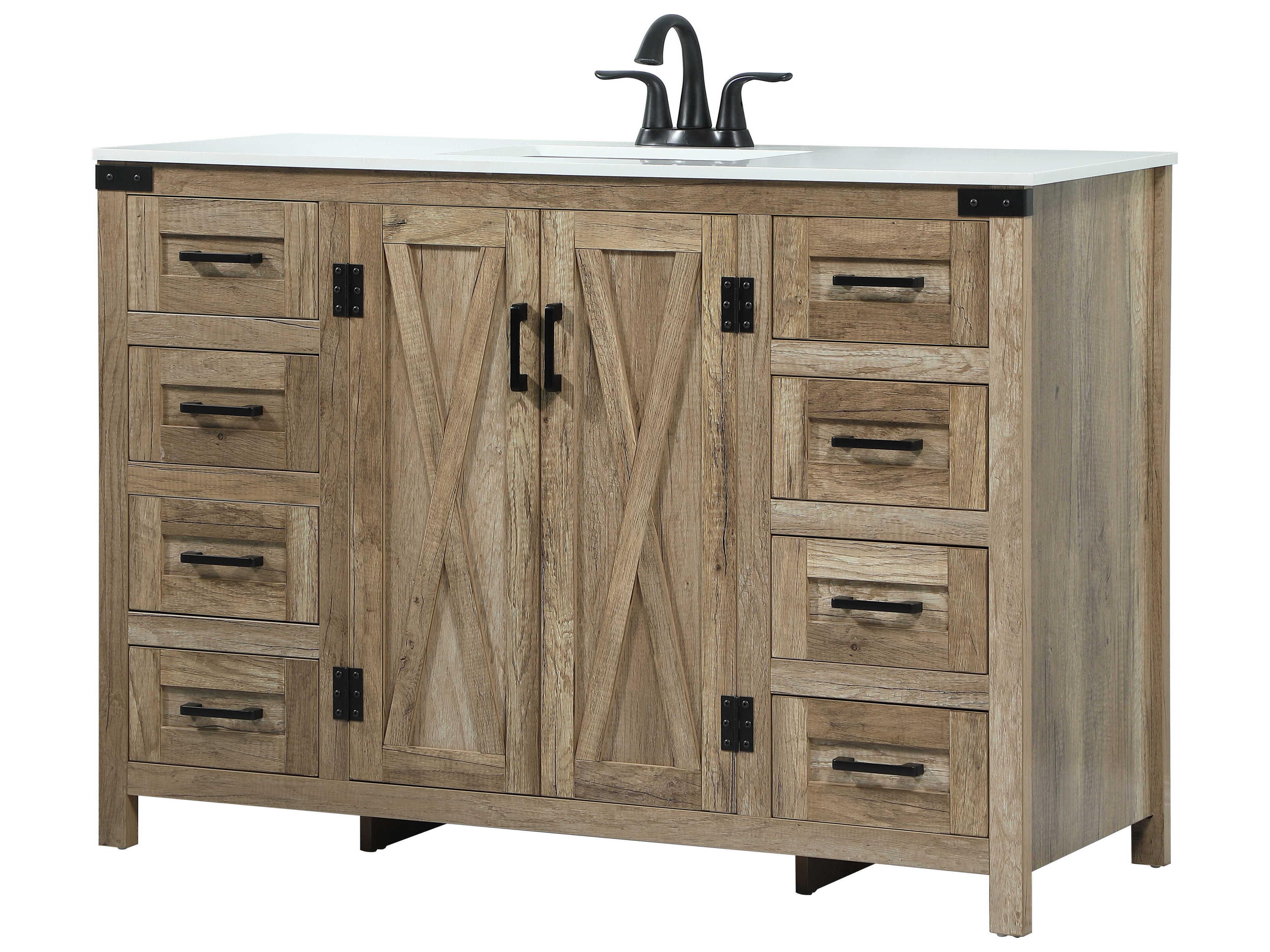 Elegant Lighting Grant Natural Oak 48" Vanity