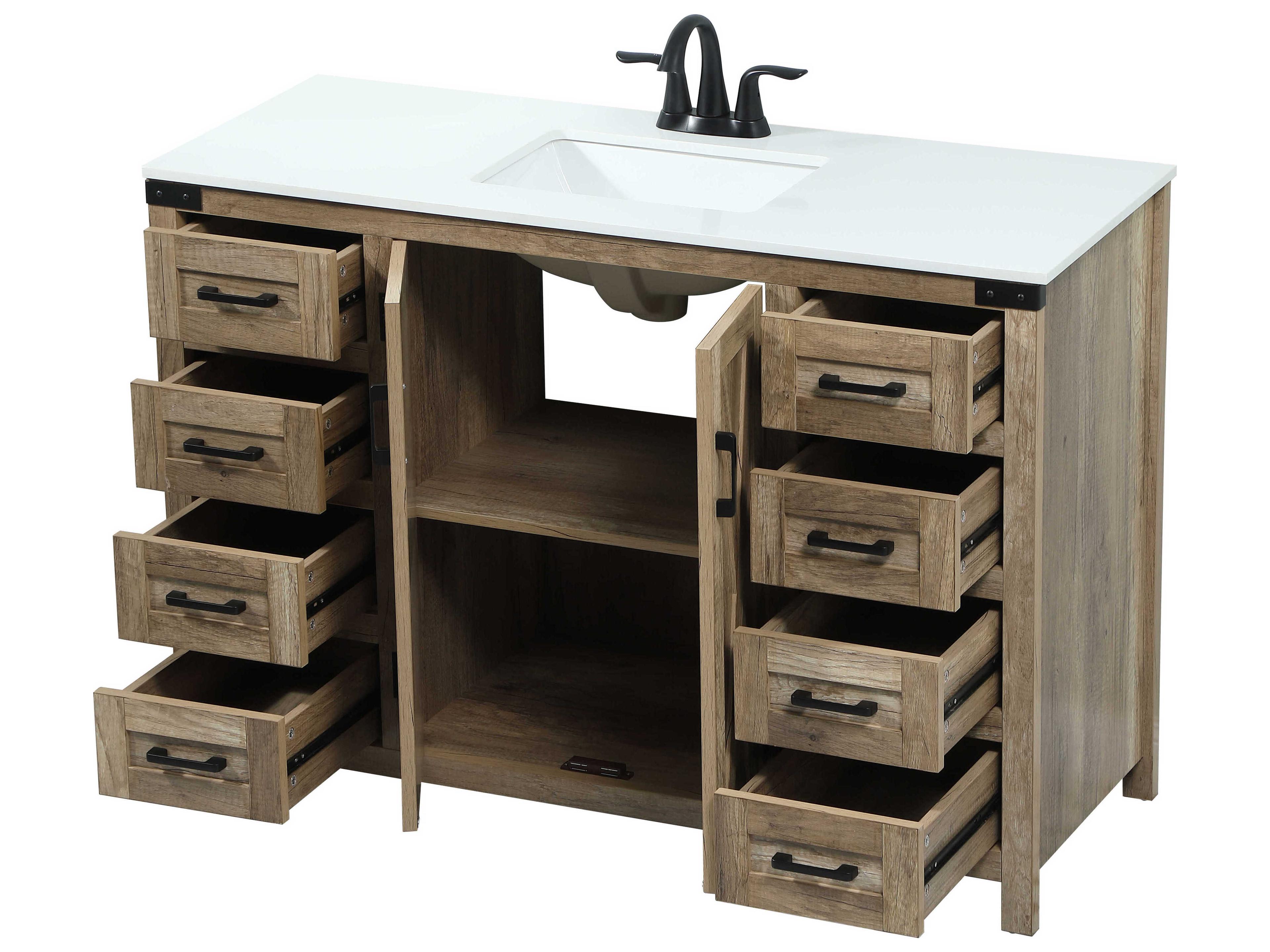 Elegant Lighting Grant Natural Oak 48" Vanity