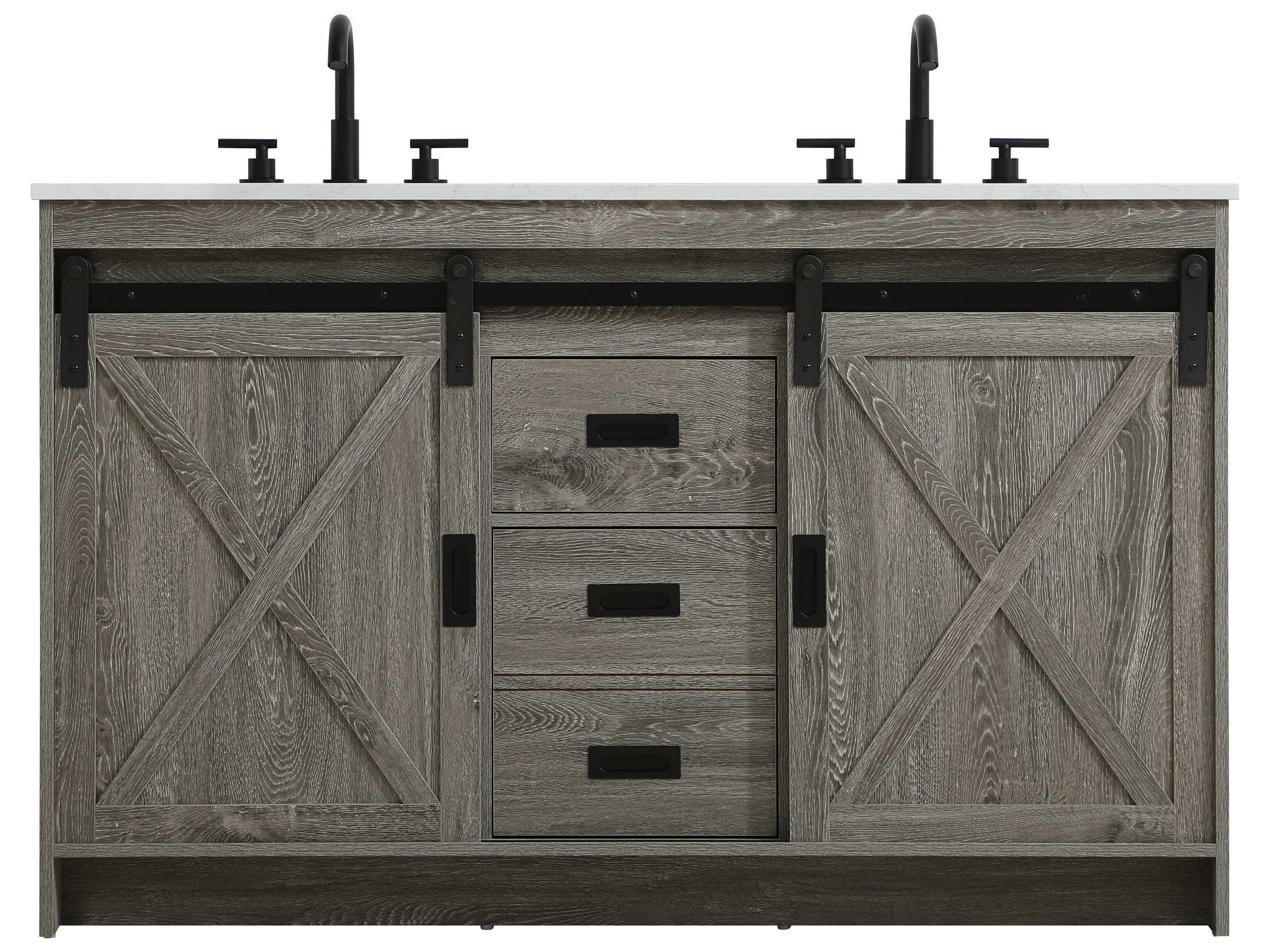 Austin Rustic Grey 54" Vanity