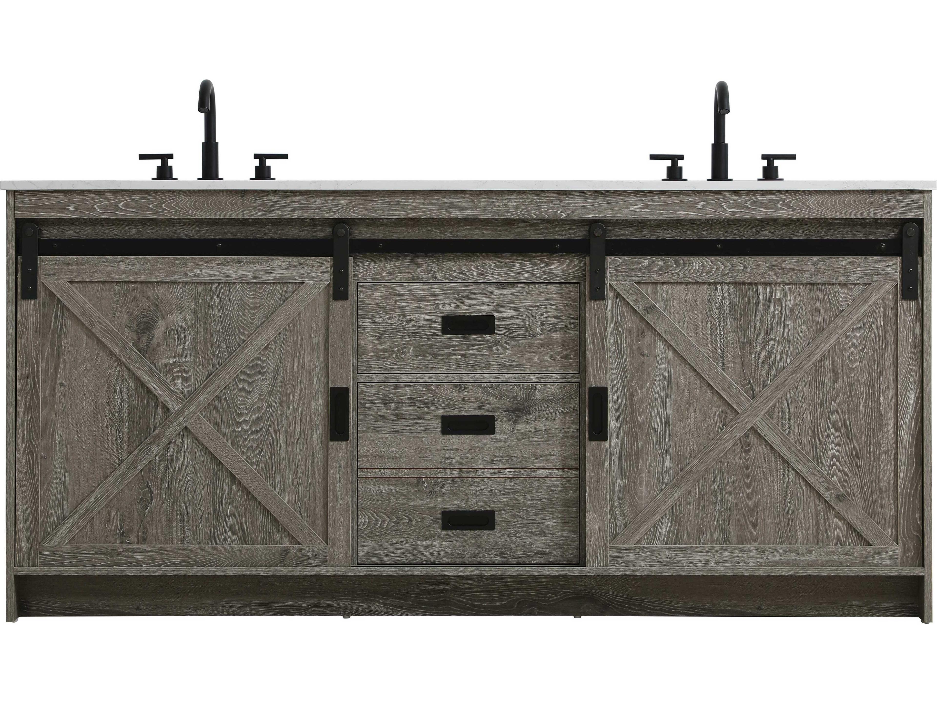 Austin Rustic Grey 72" Vanity