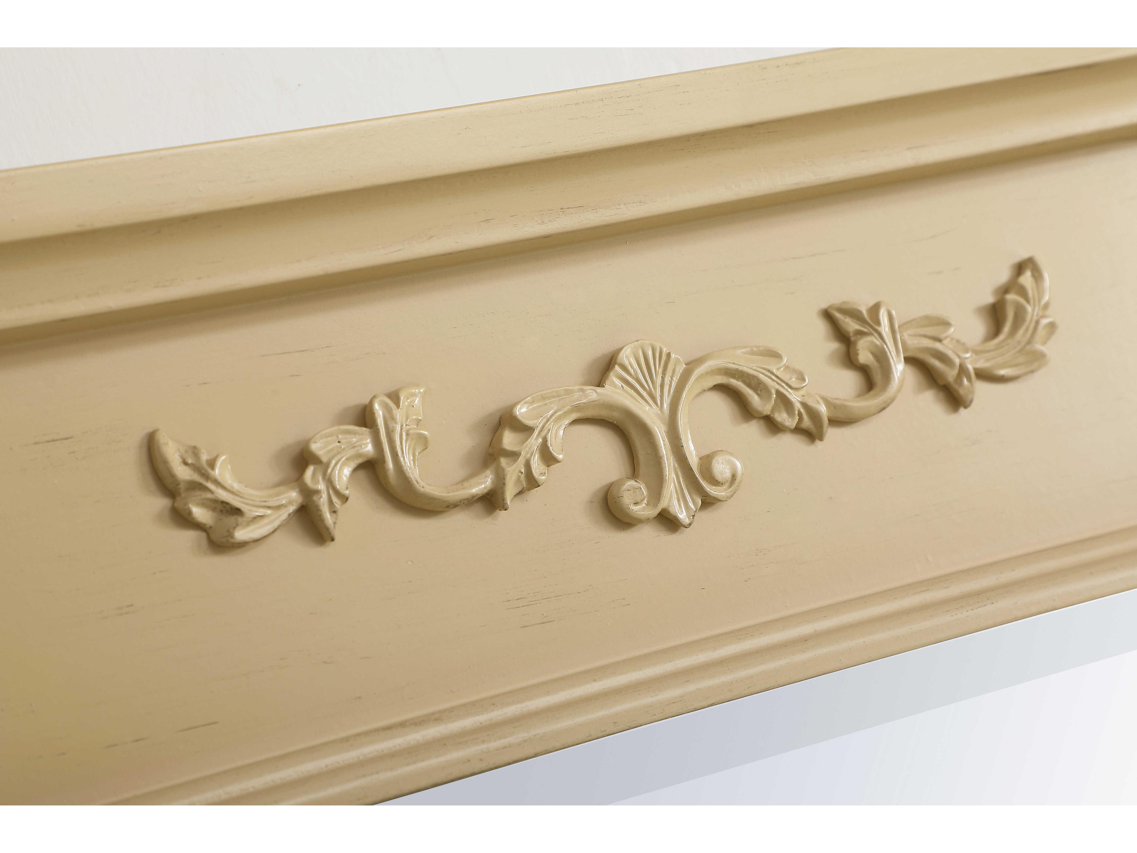 Elegant Lighting Lenora Light Antique Beige Rectangular Wall Mirror