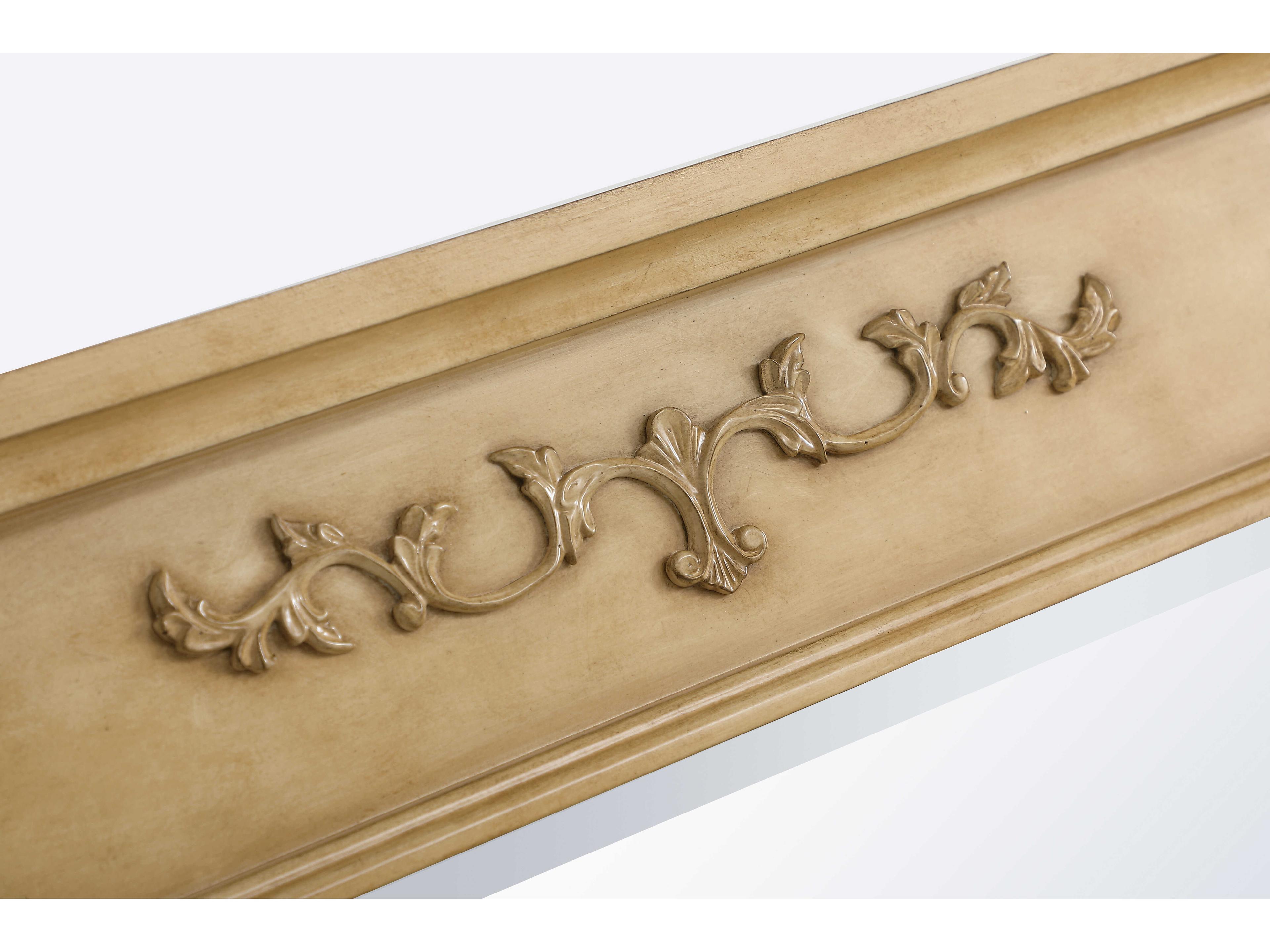 Elegant Lighting Lenora Antique Beige Rectangular Wall Mirror