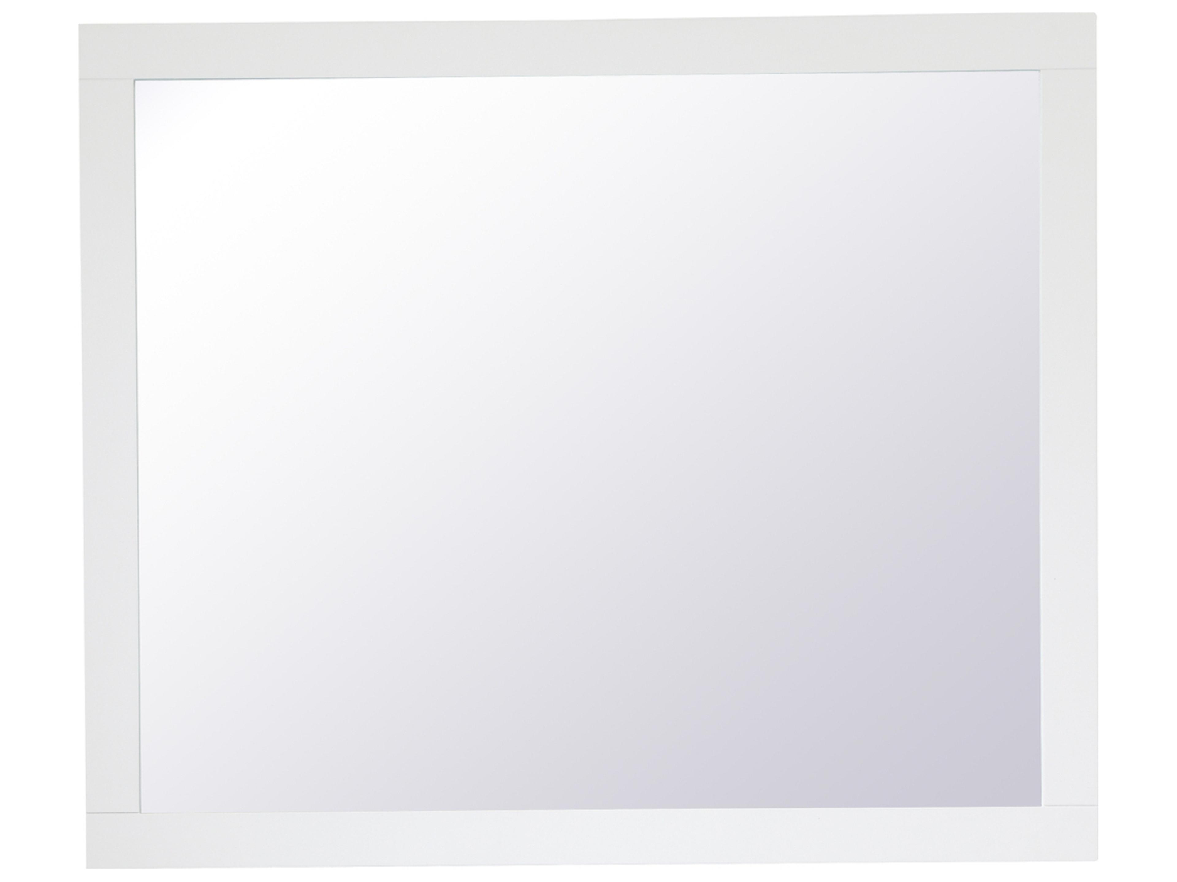 Aqua White Rectangular Wall Mirror
