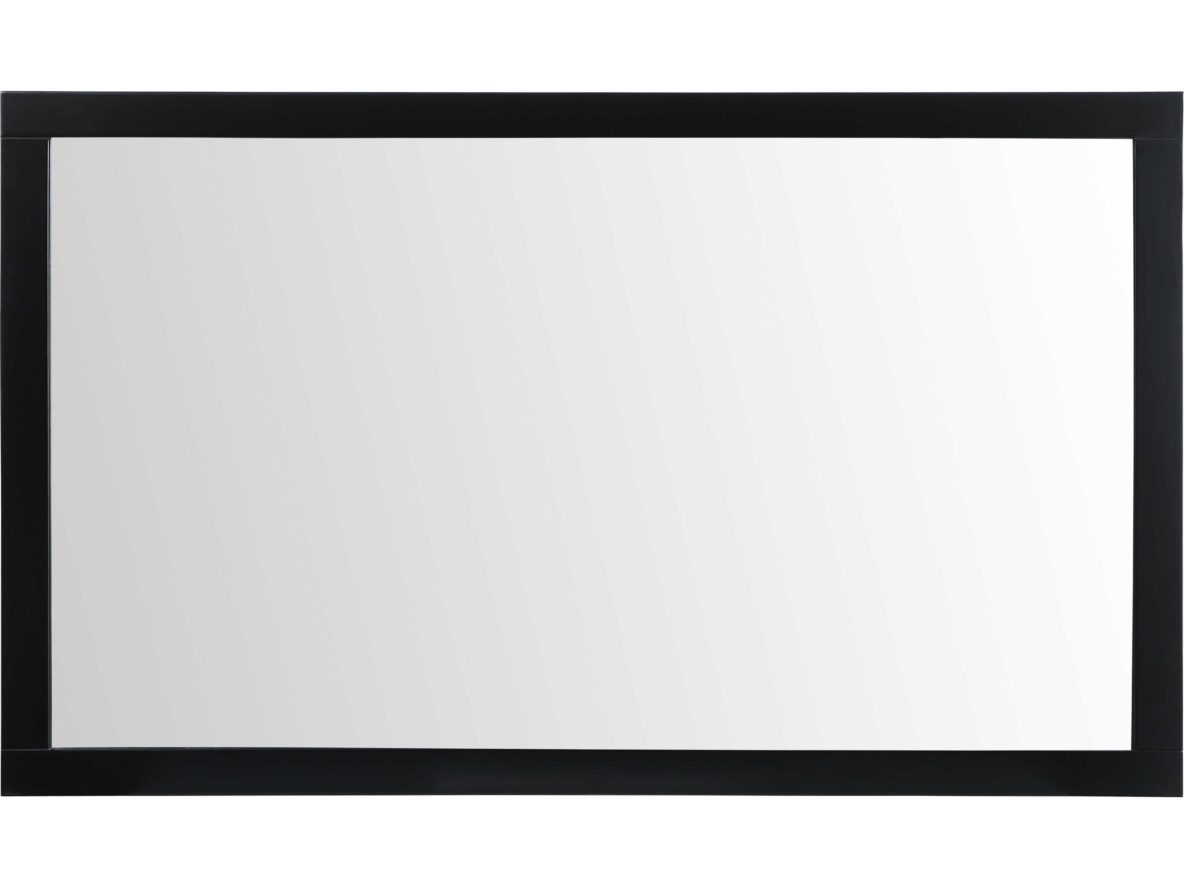 Aqua Black Rectangular Wall Mirror