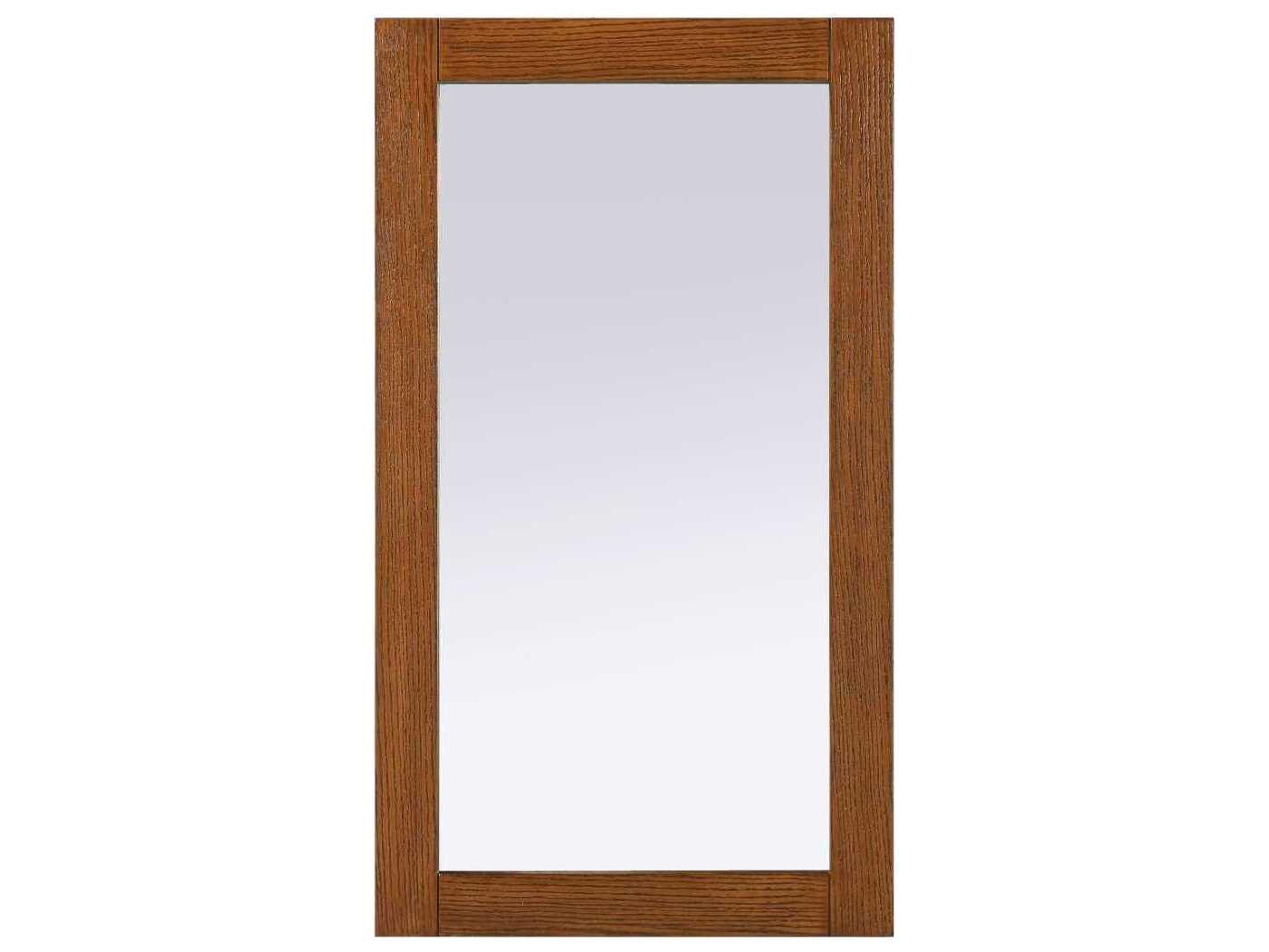 Norah Brandy Walnut Rectangular Wall Mirror