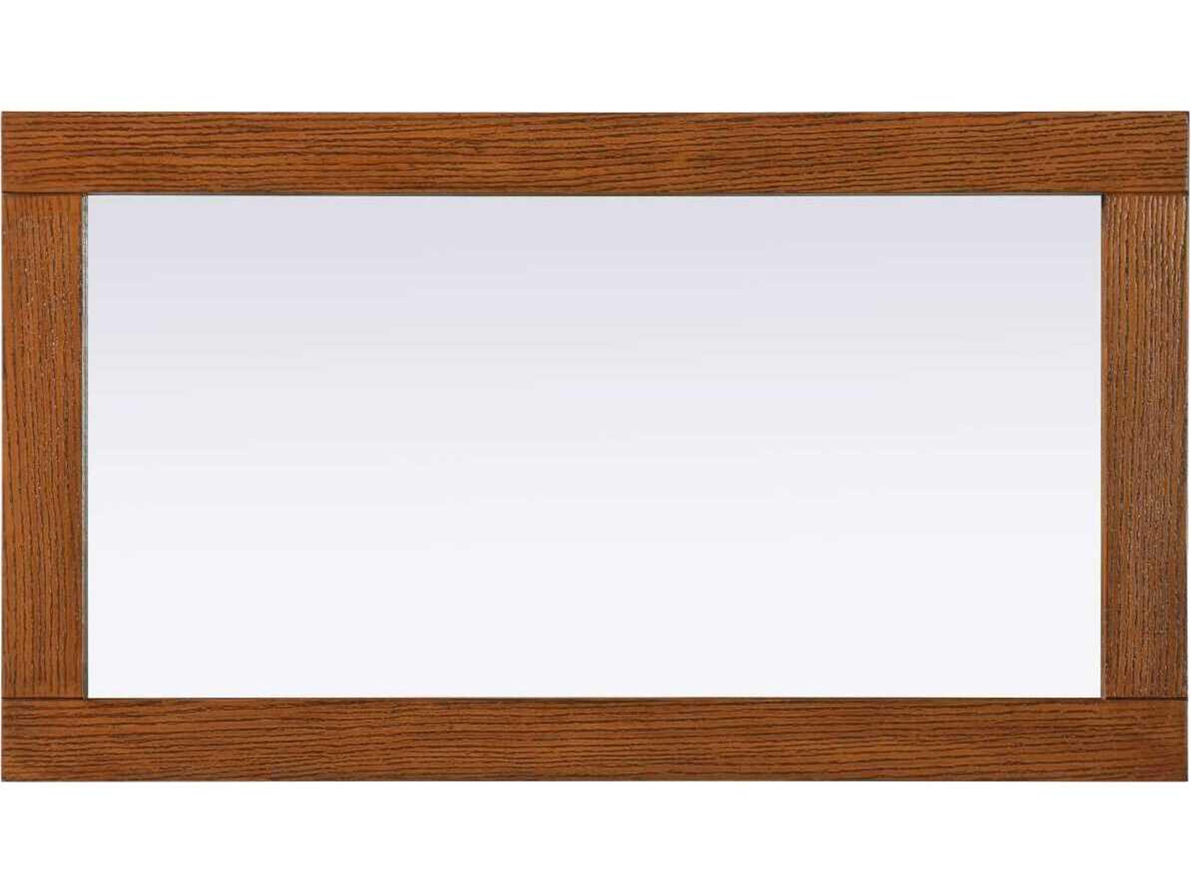Elegant Lighting Norah Brandy Walnut Rectangular Wall Mirror