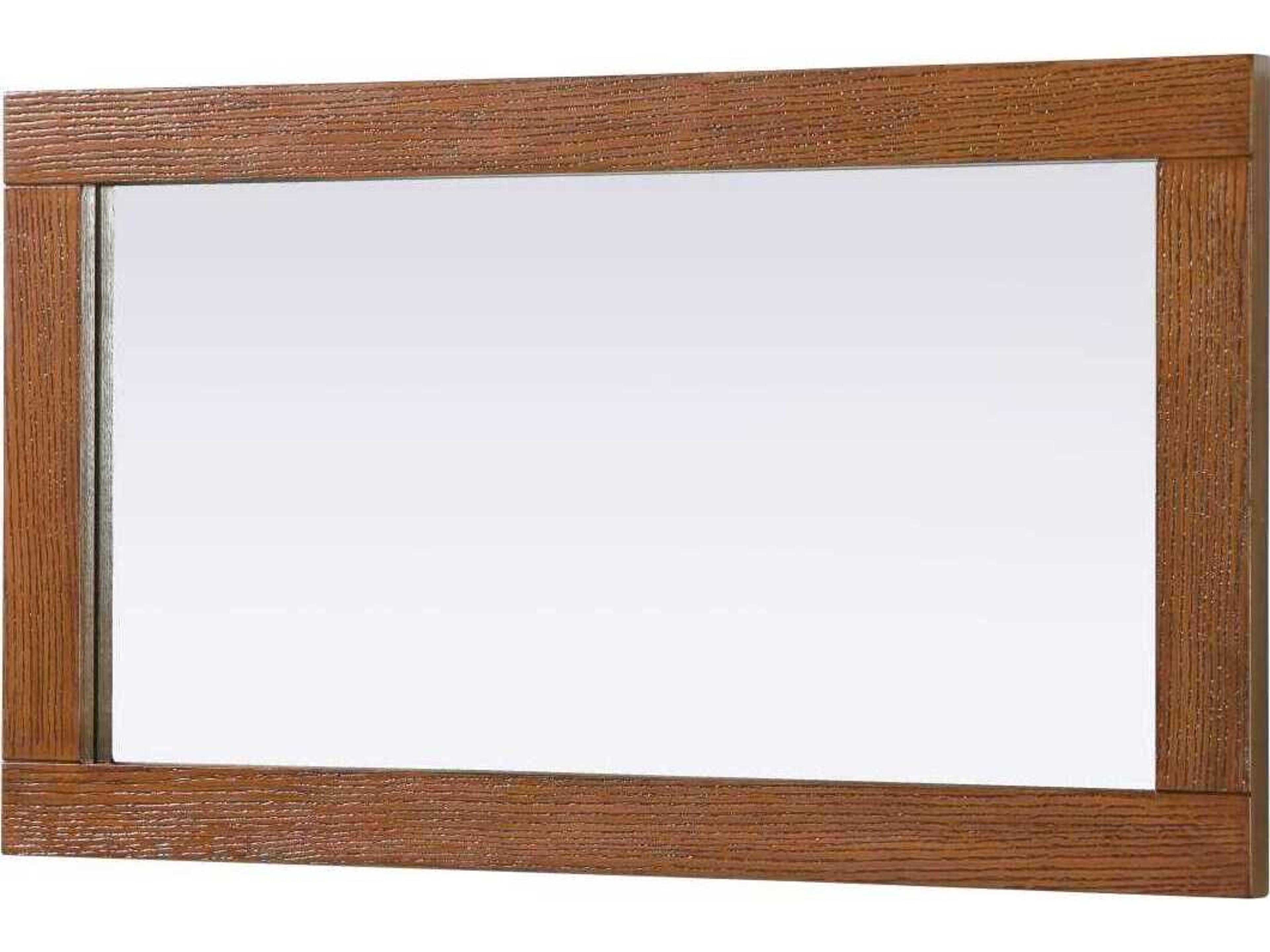 Elegant Lighting Norah Brandy Walnut Rectangular Wall Mirror