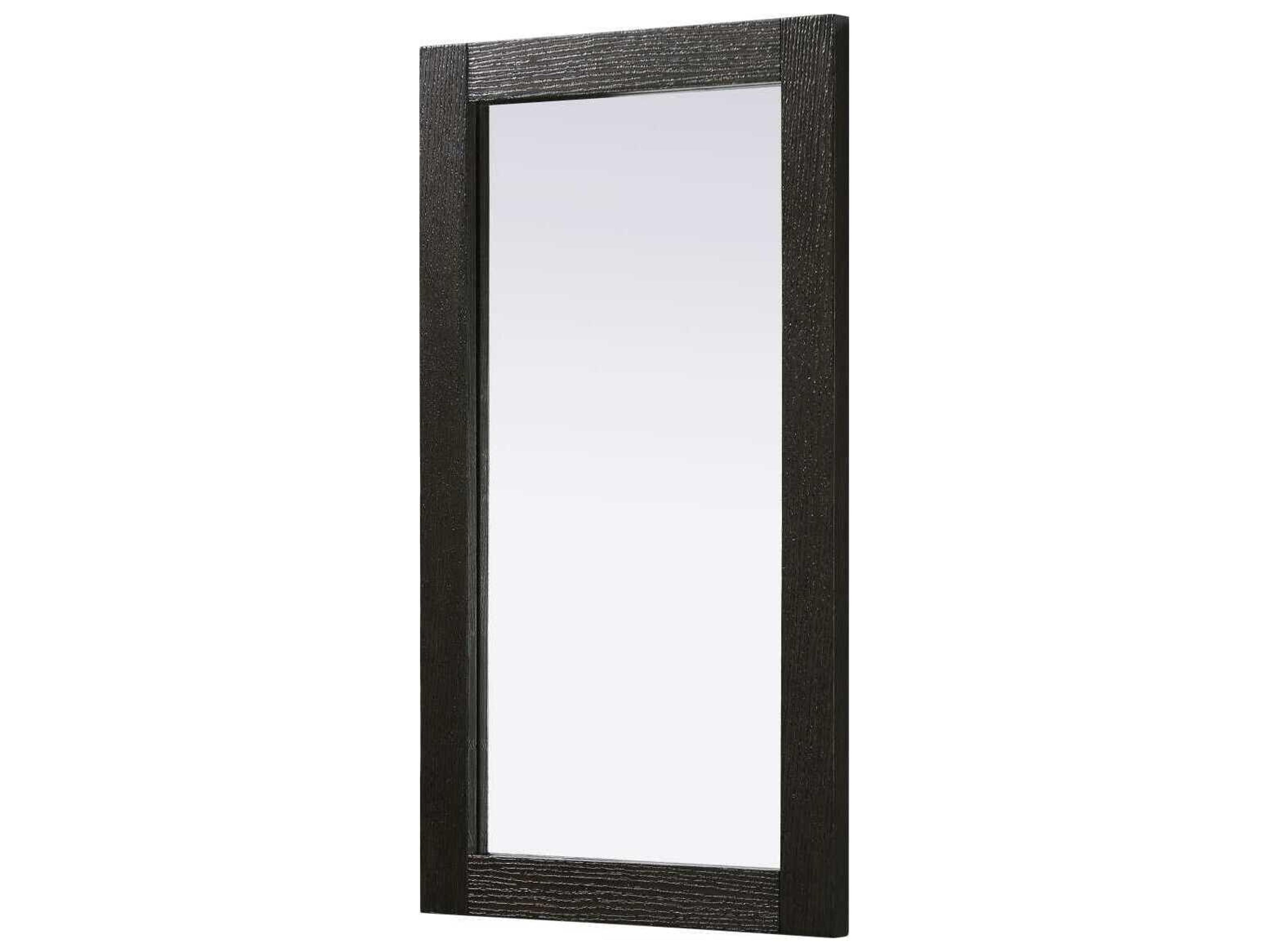 Elegant Lighting Norah Chocolate Oak Rectangular Wall Mirror