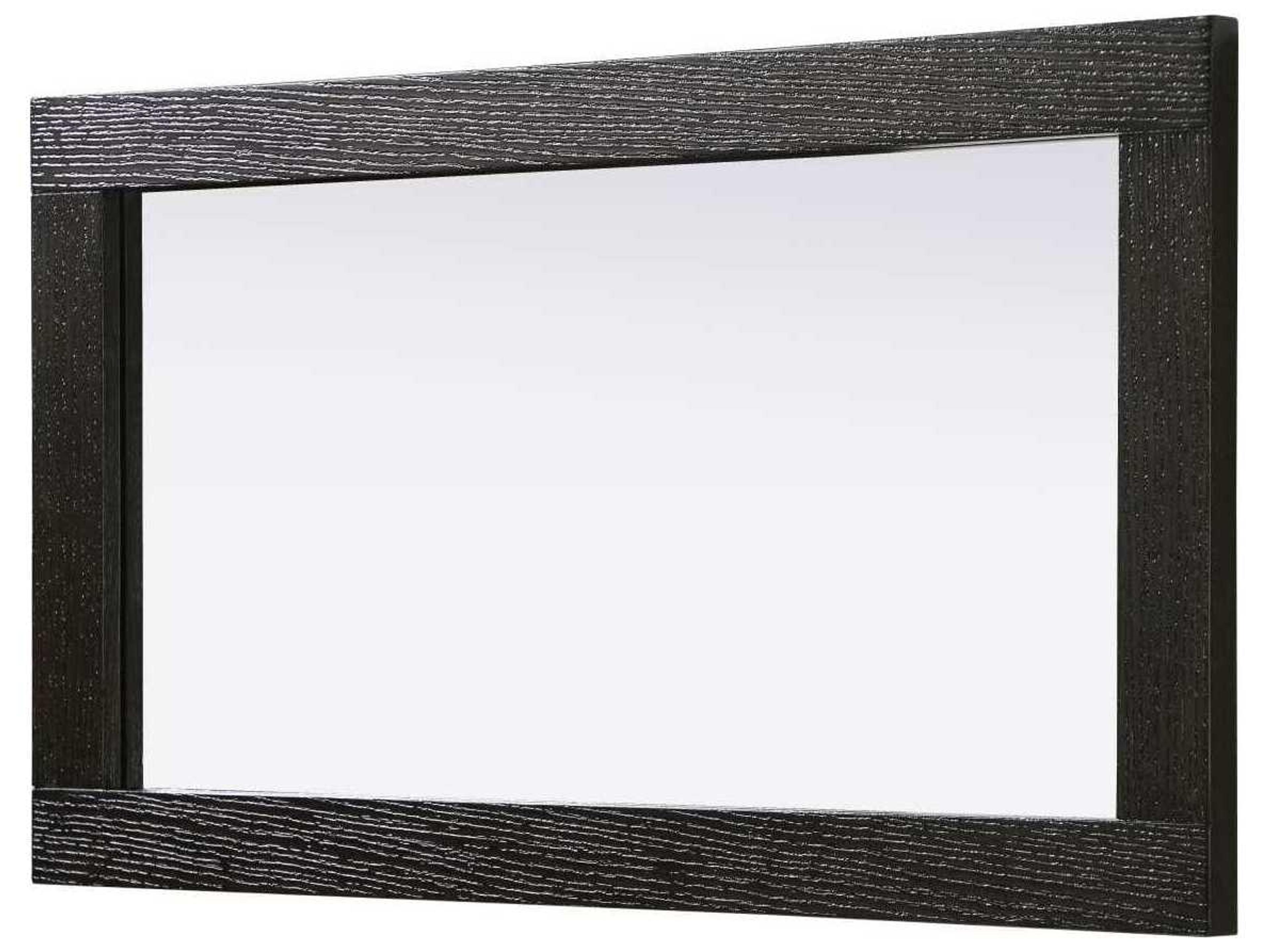 Elegant Lighting Norah Chocolate Oak Rectangular Wall Mirror