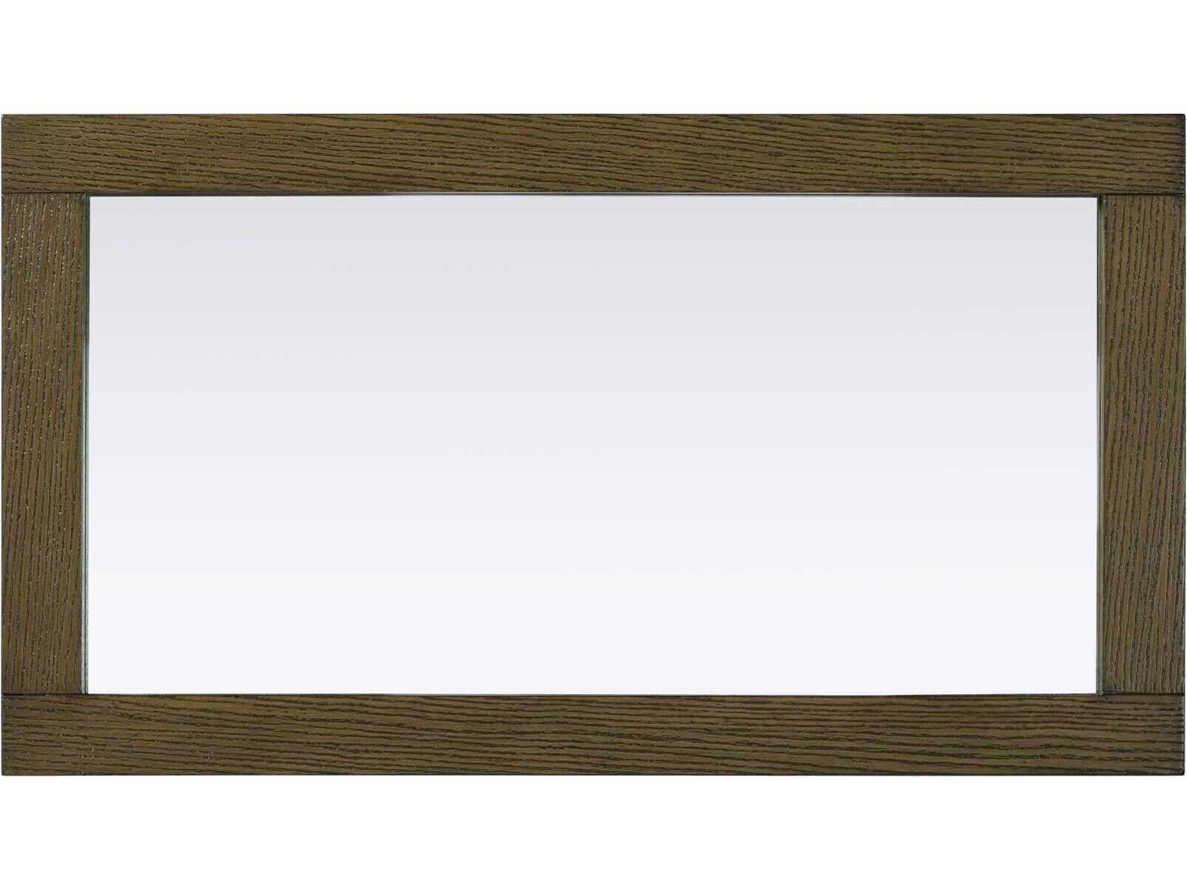 Elegant Lighting Norah Hazel Oak Rectangular Wall Mirror