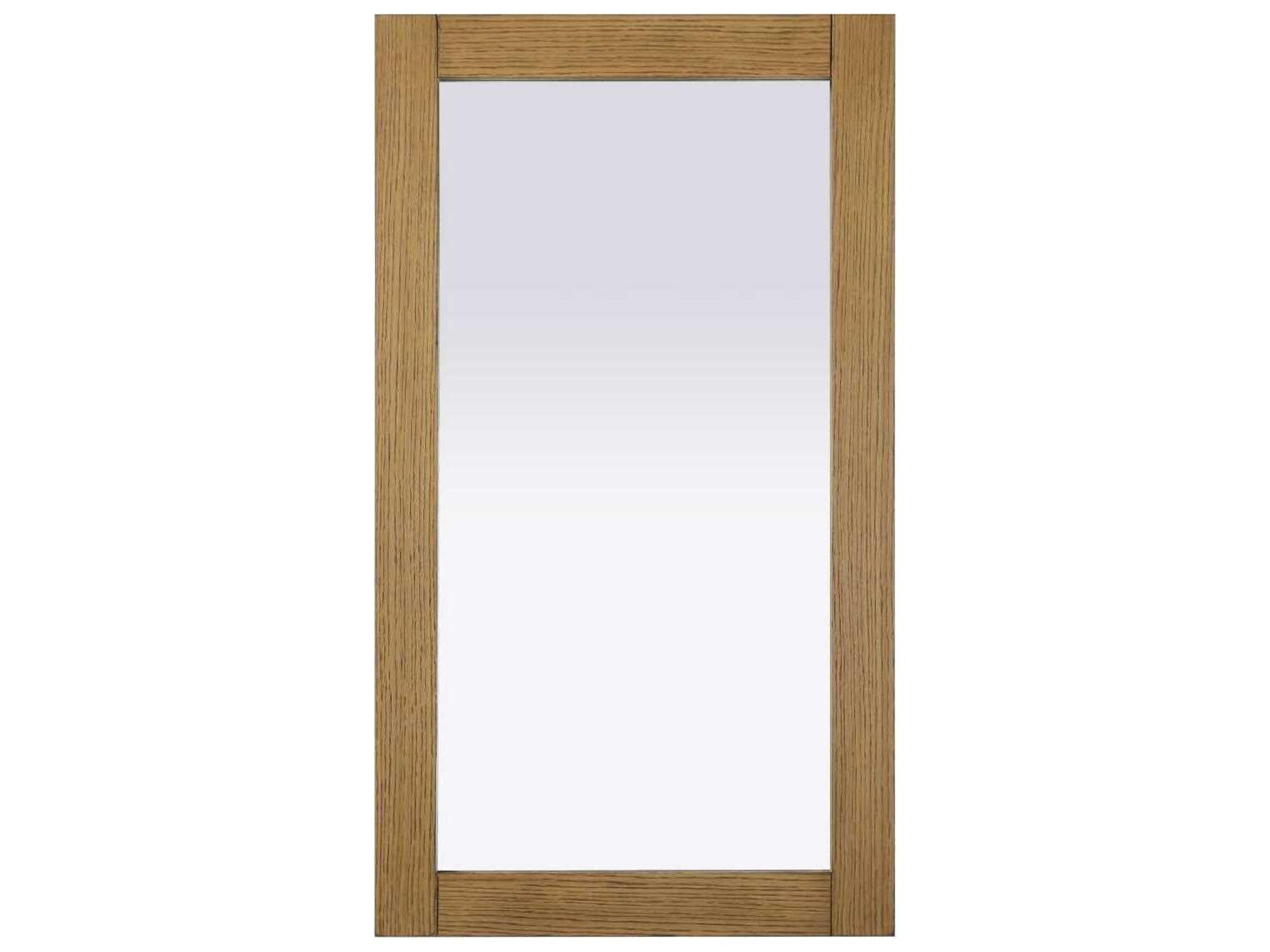 Norah Honey Teak Rectangular Wall Mirror