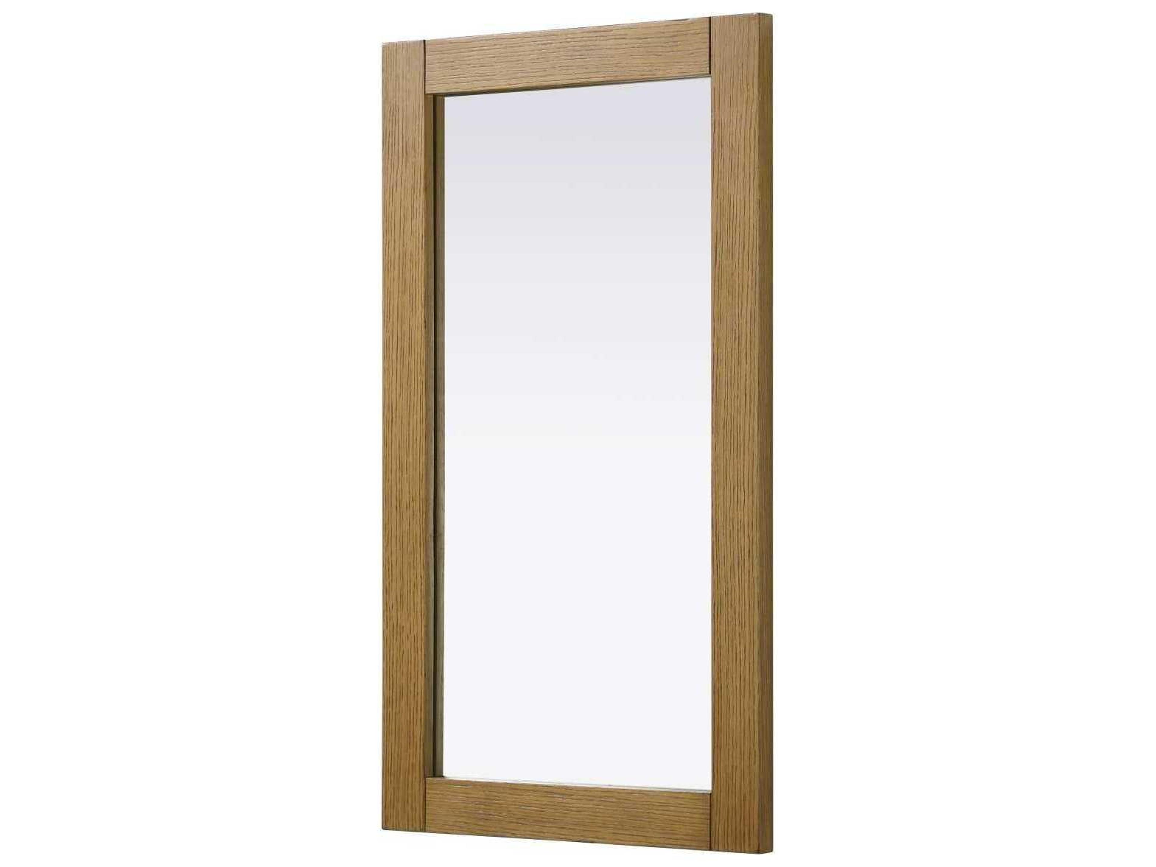 Elegant Lighting Norah Honey Teak Rectangular Wall Mirror