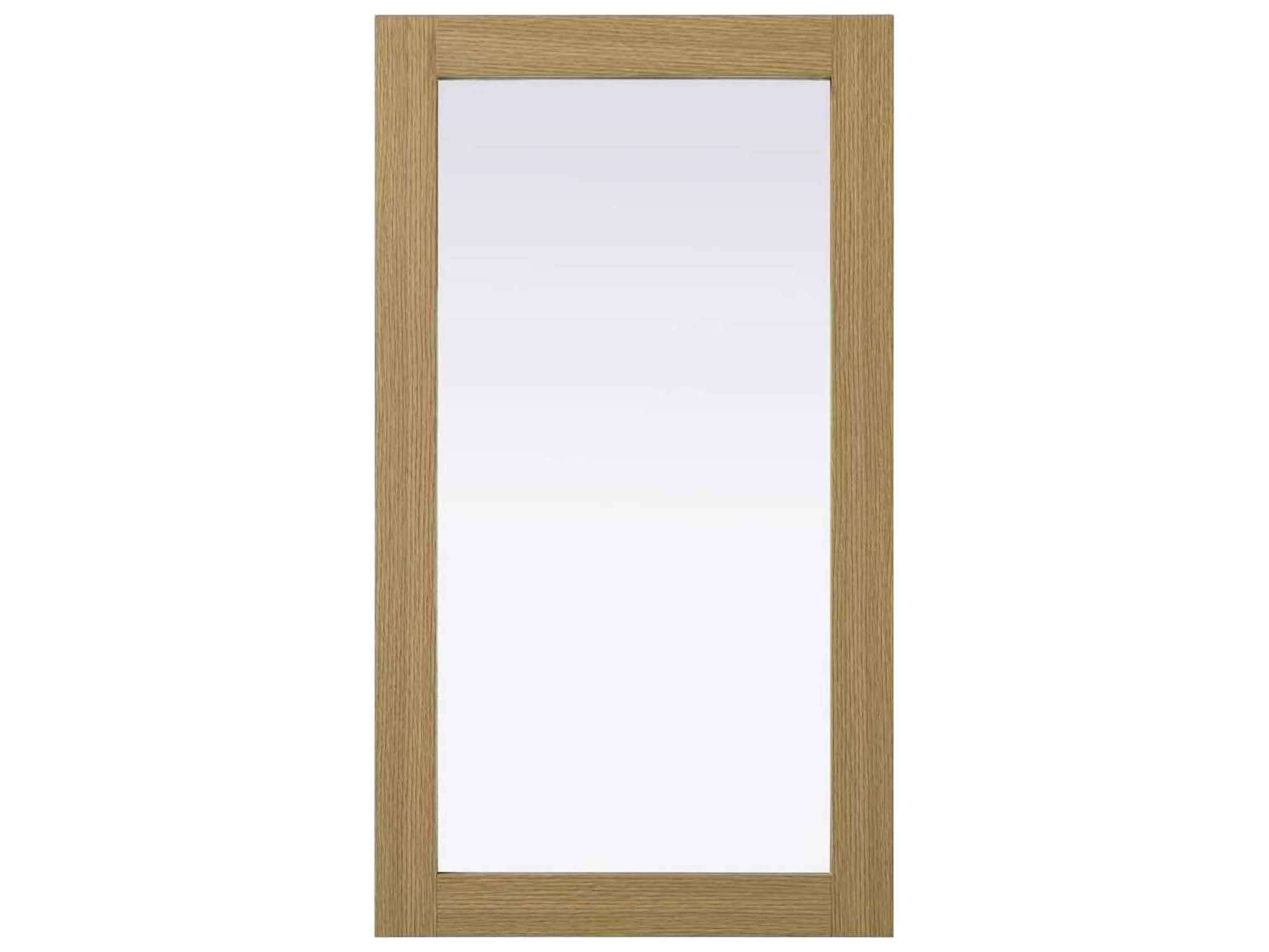 Norah Honey Brown Rectangular Wall Mirror