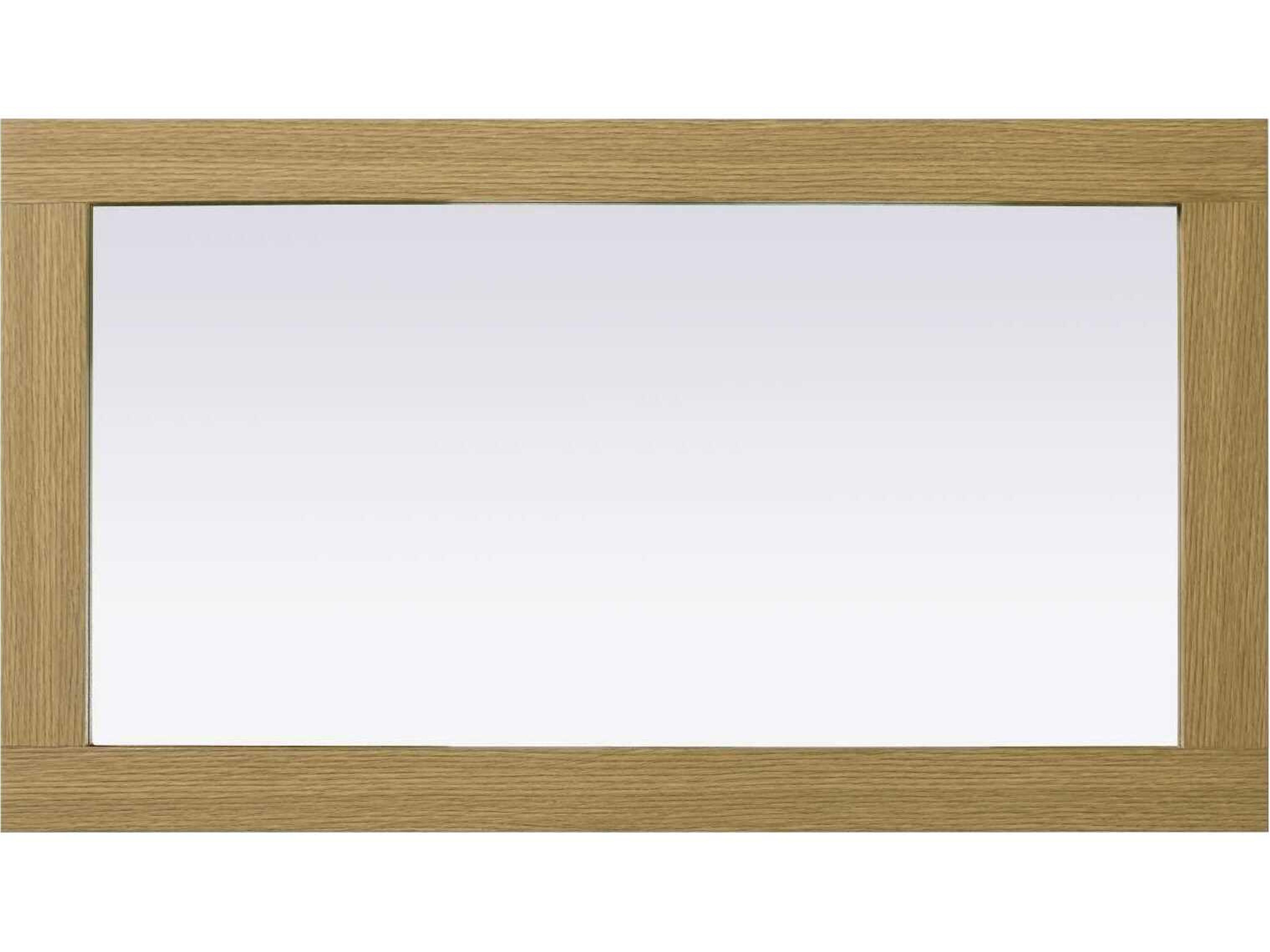 Elegant Lighting Norah Honey Brown Rectangular Wall Mirror