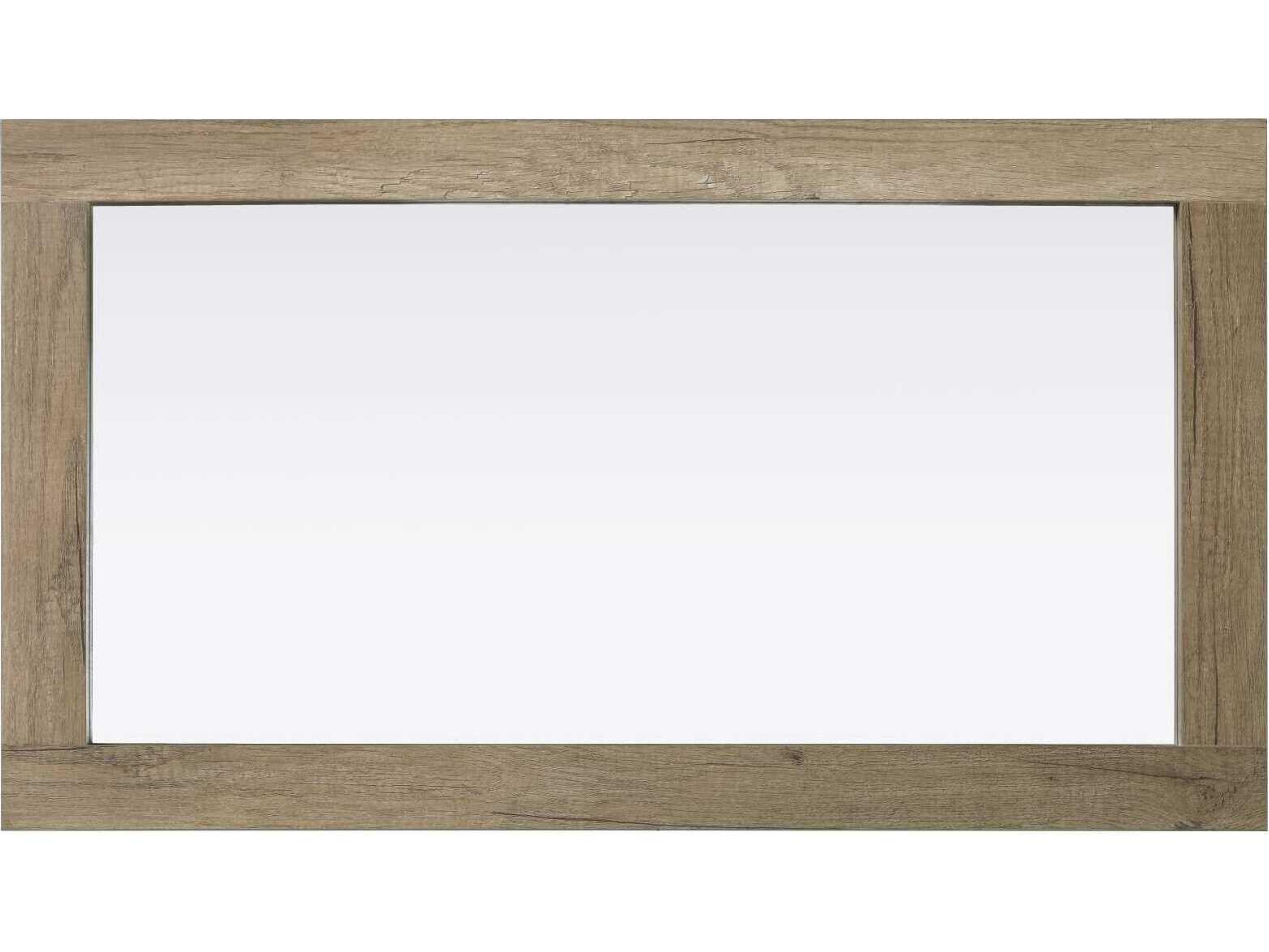 Elegant Lighting Norah Natural Oak Rectangular Wall Mirror