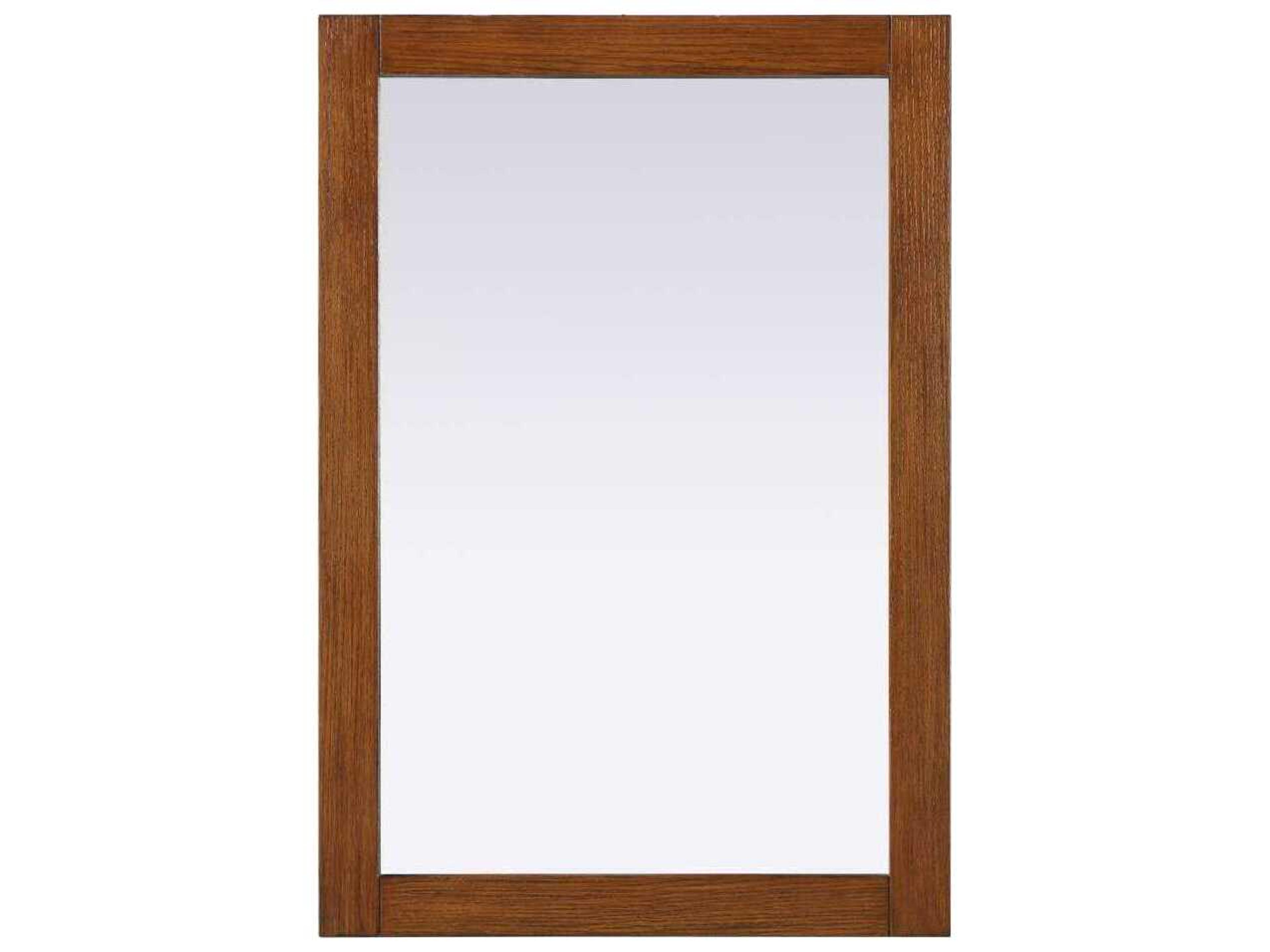 Norah Brandy Walnut Rectangular Wall Mirror