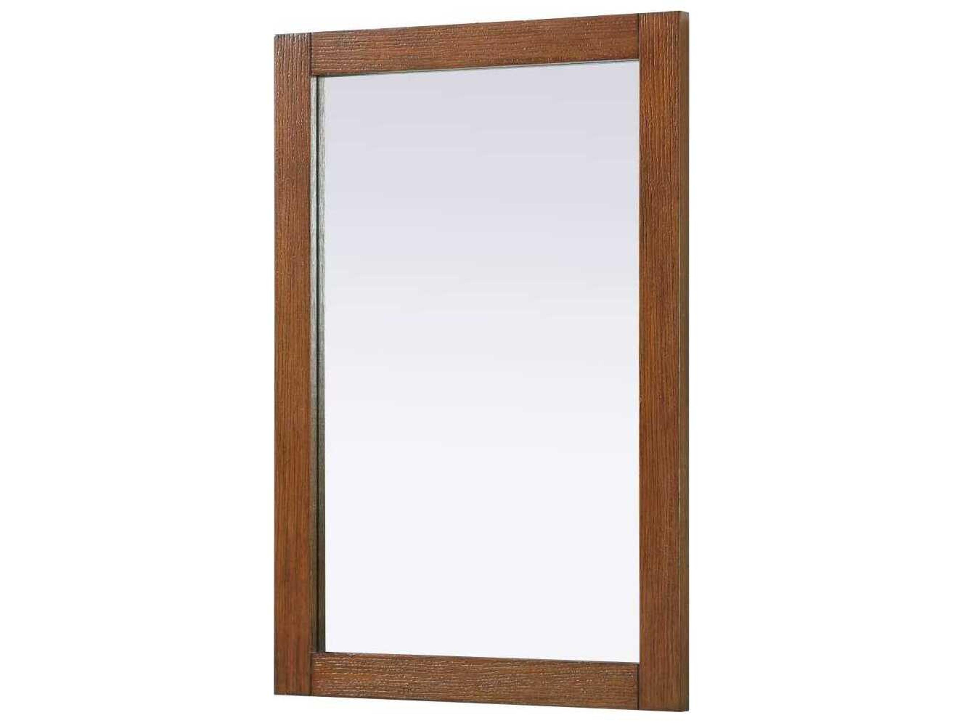 Elegant Lighting Norah Brandy Walnut Rectangular Wall Mirror