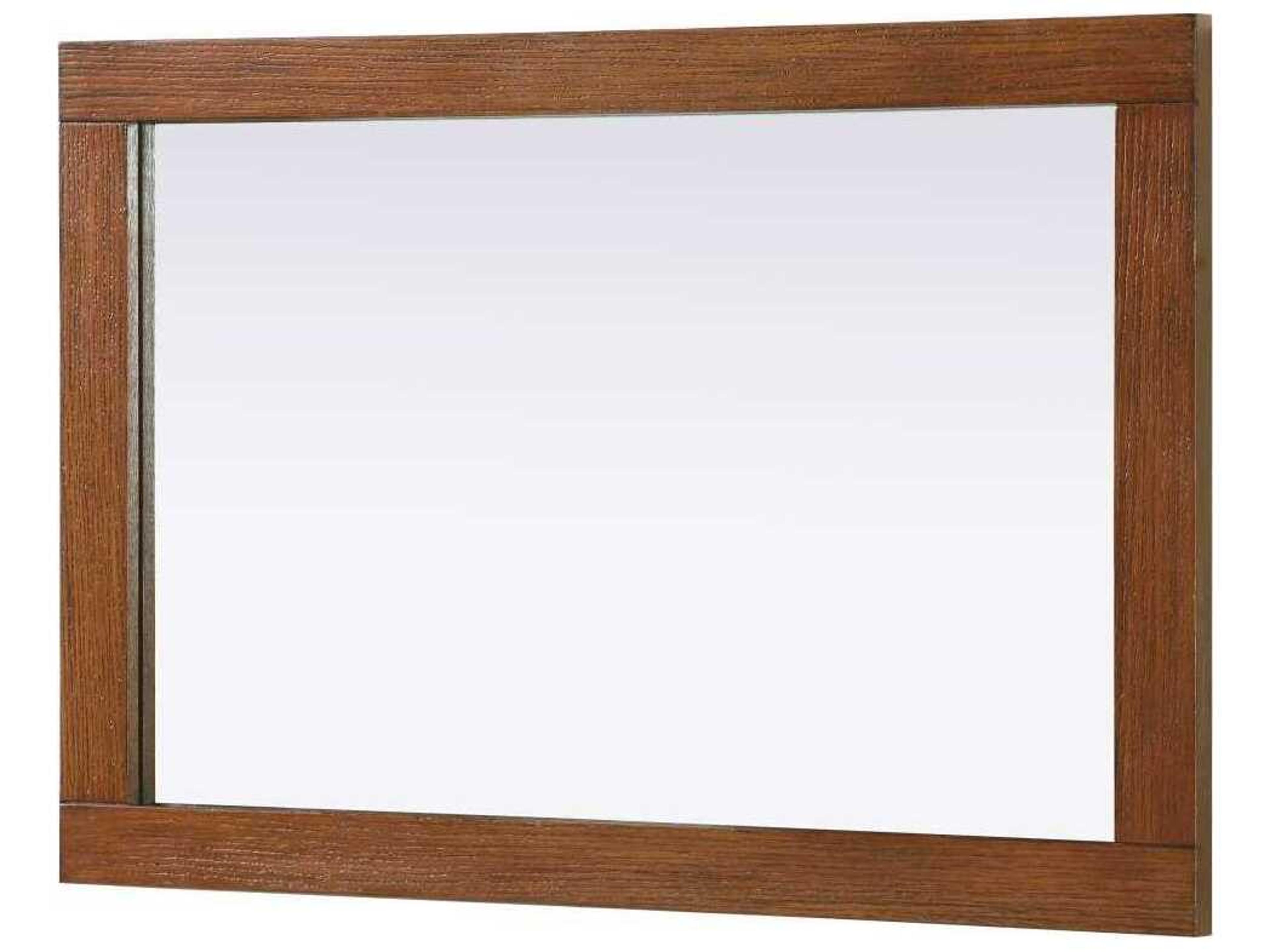 Elegant Lighting Norah Brandy Walnut Rectangular Wall Mirror