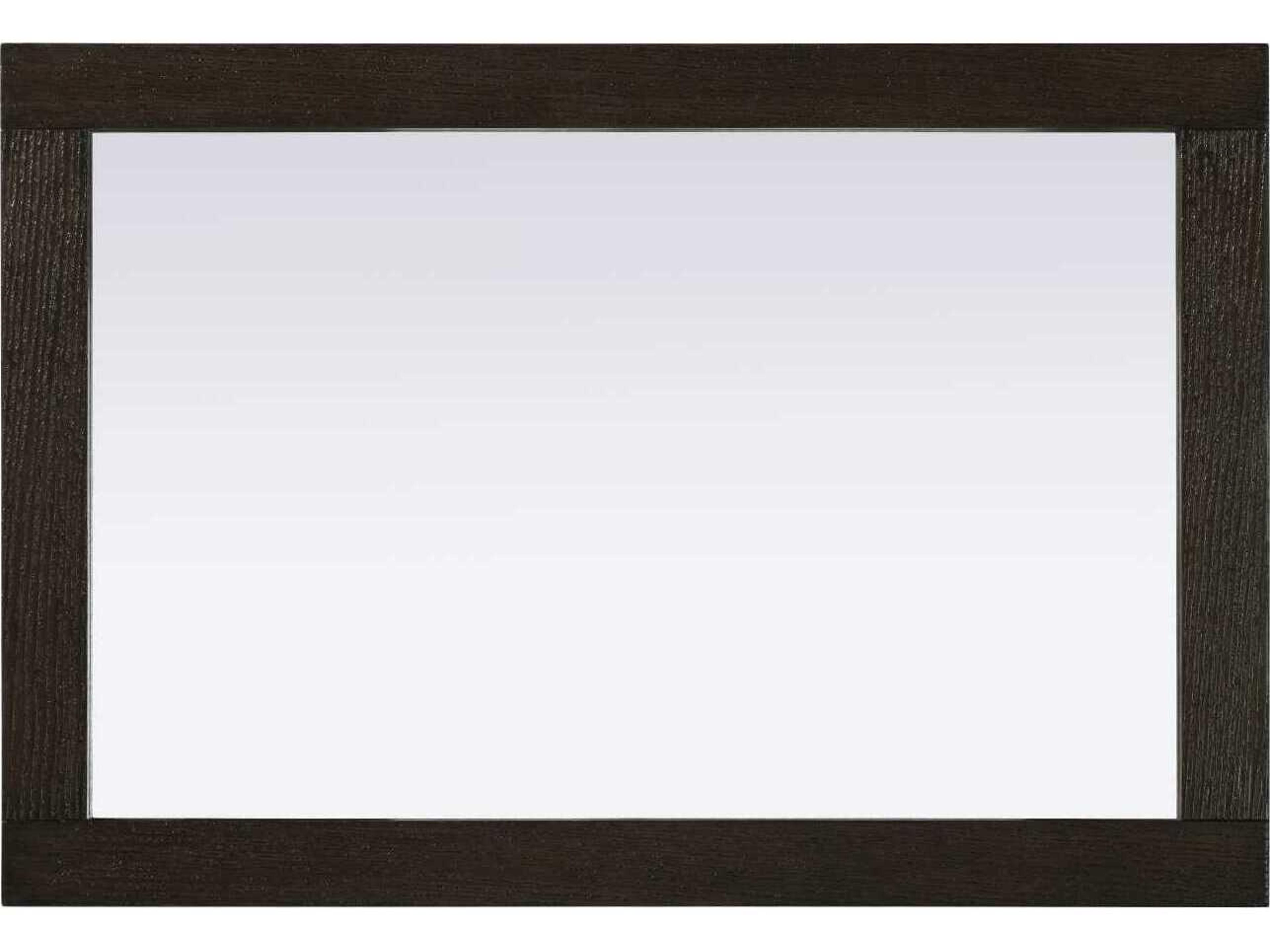 Elegant Lighting Norah Chocolate Oak Rectangular Wall Mirror