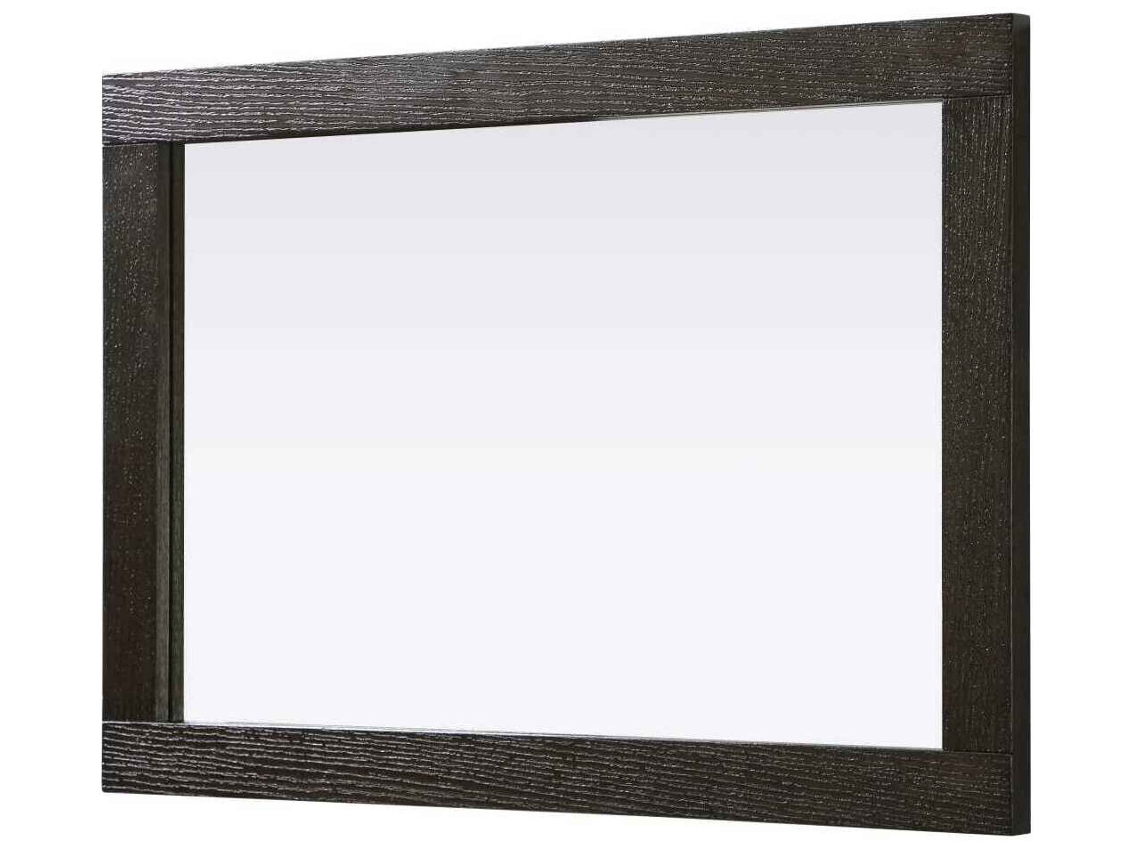 Elegant Lighting Norah Chocolate Oak Rectangular Wall Mirror