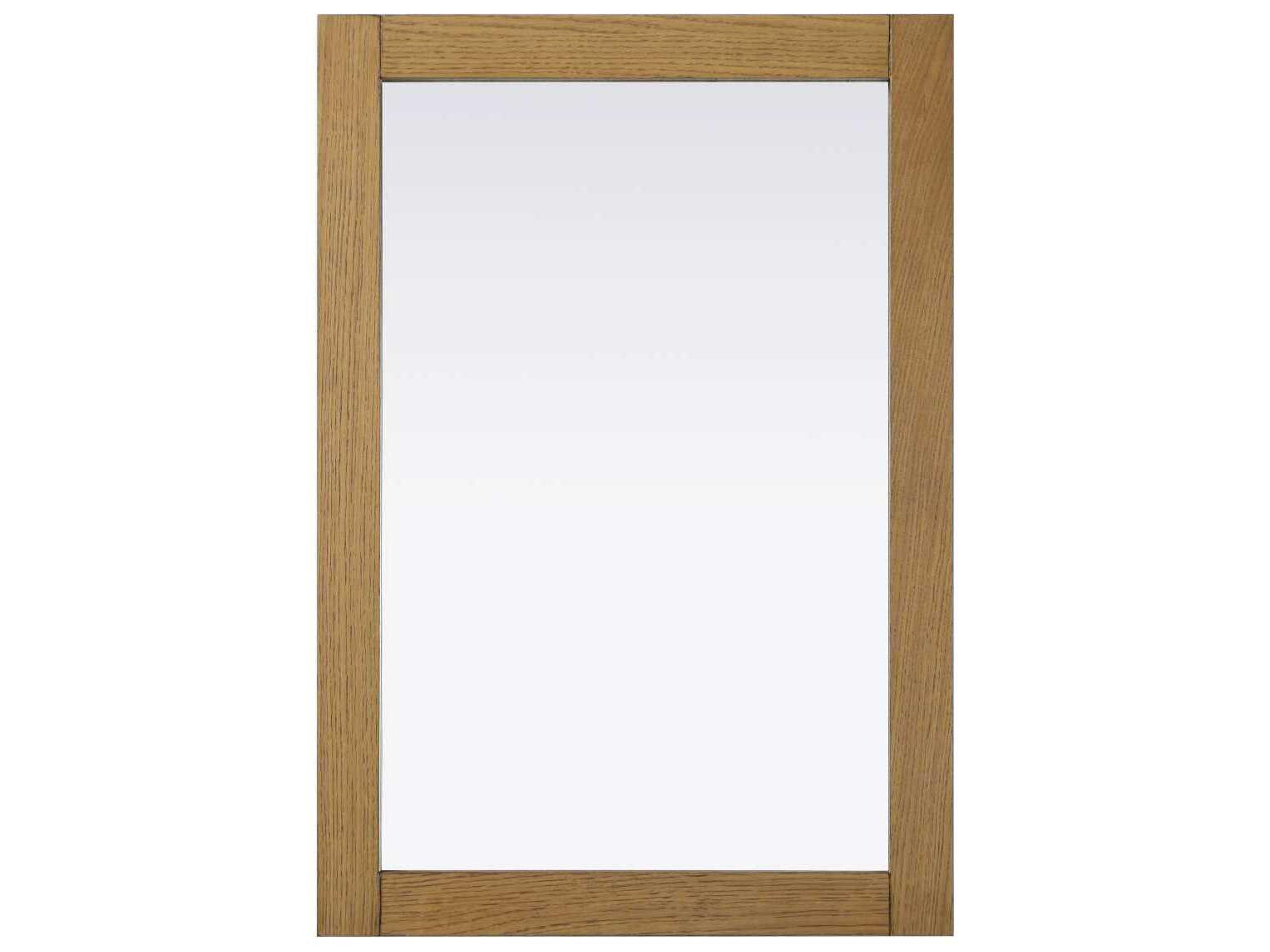 Norah Honey Teak Rectangular Wall Mirror