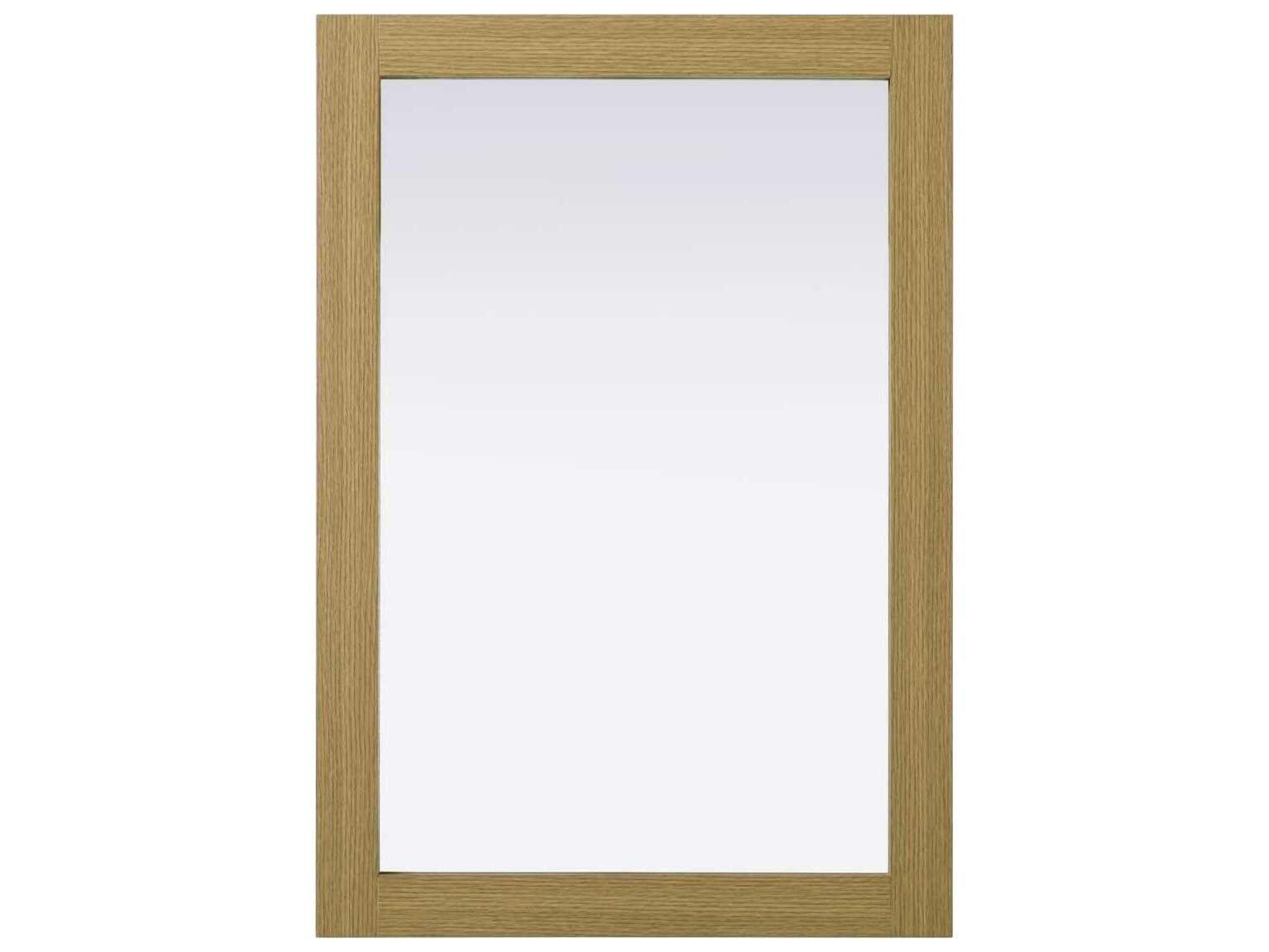 Norah Honey Brown Rectangular Wall Mirror