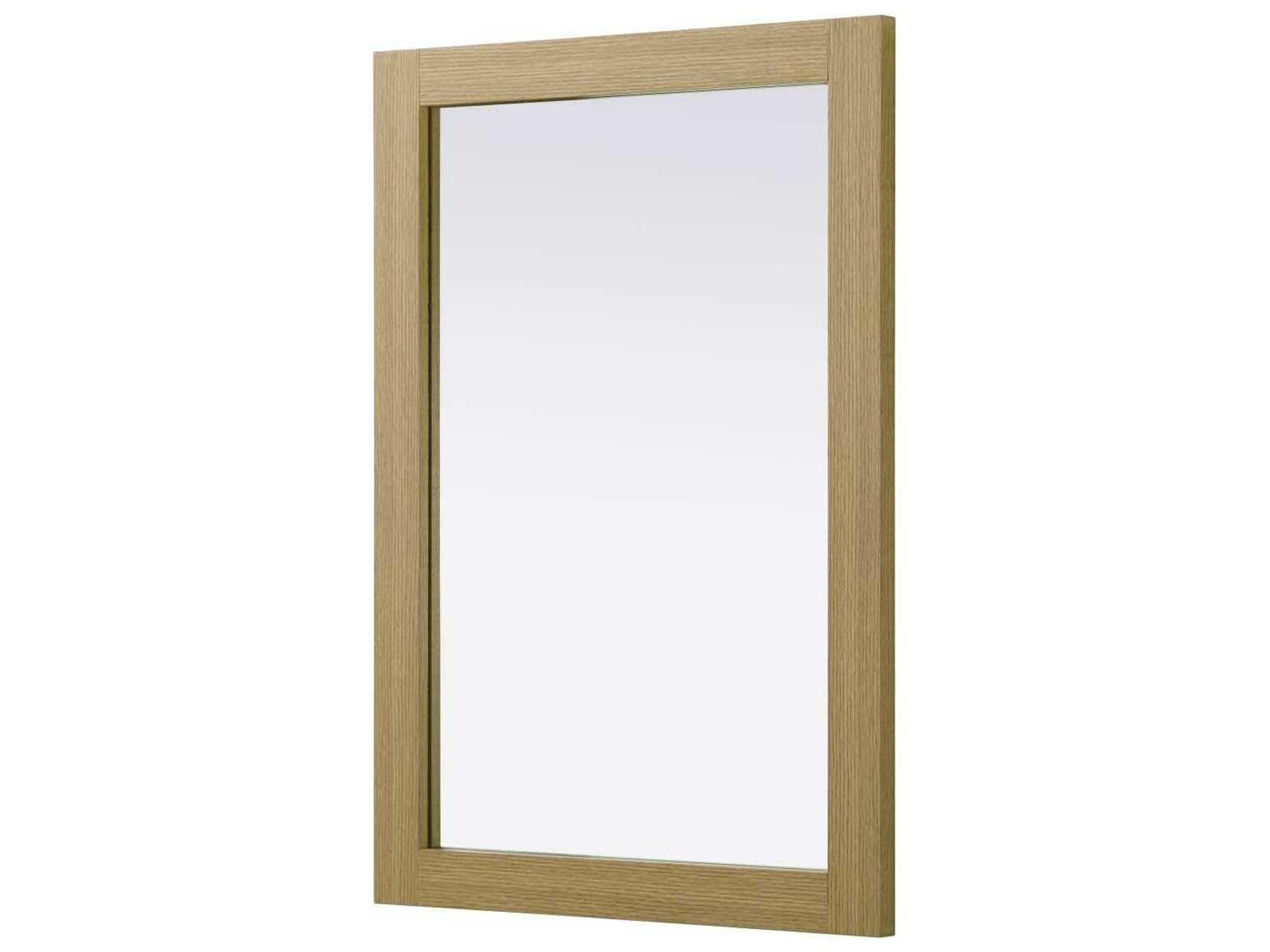 Elegant Lighting Norah Honey Brown Rectangular Wall Mirror