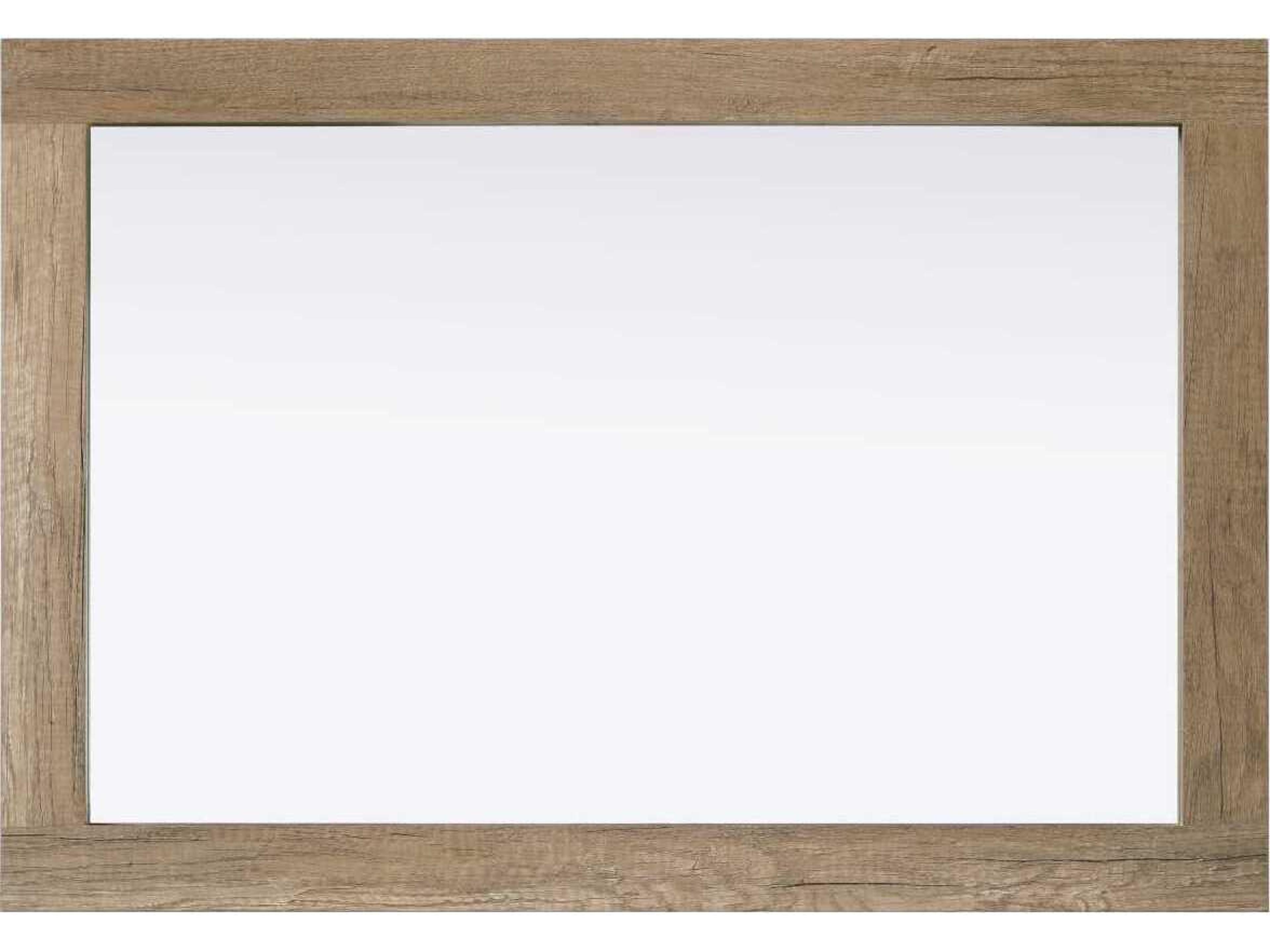 Elegant Lighting Norah Natural Oak Rectangular Wall Mirror