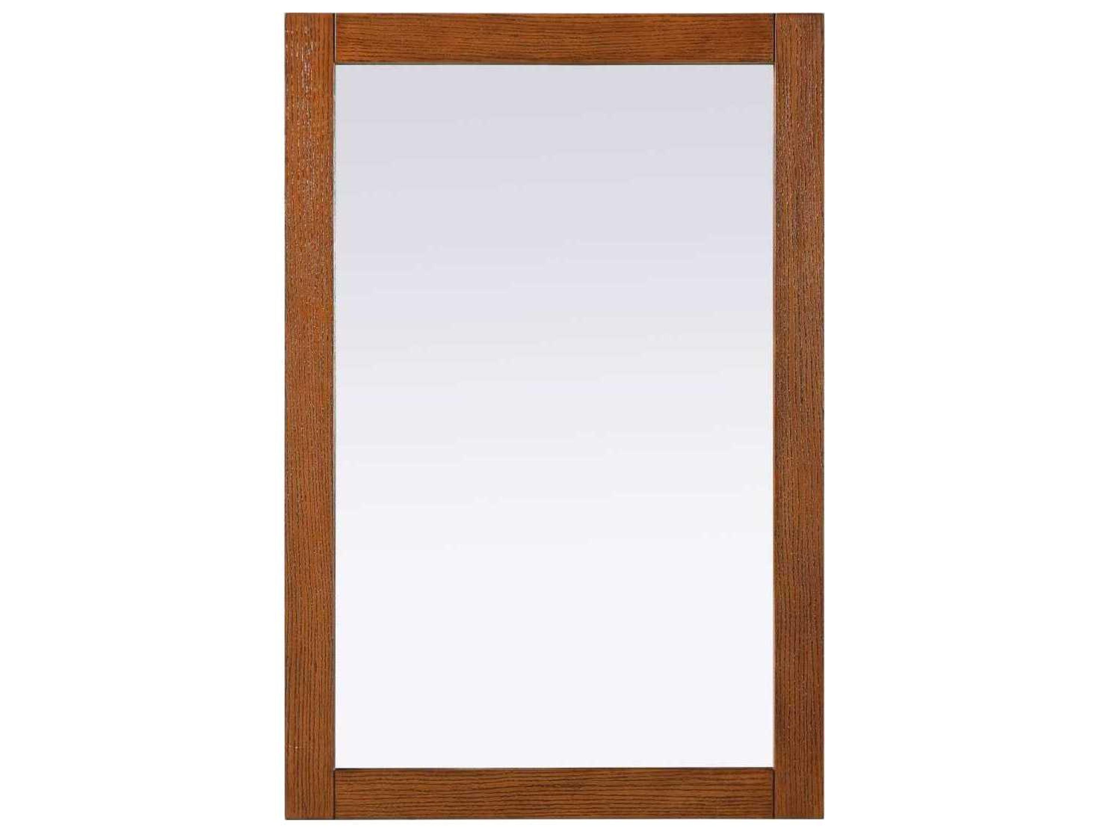 Norah Brandy Walnut Rectangular Wall Mirror