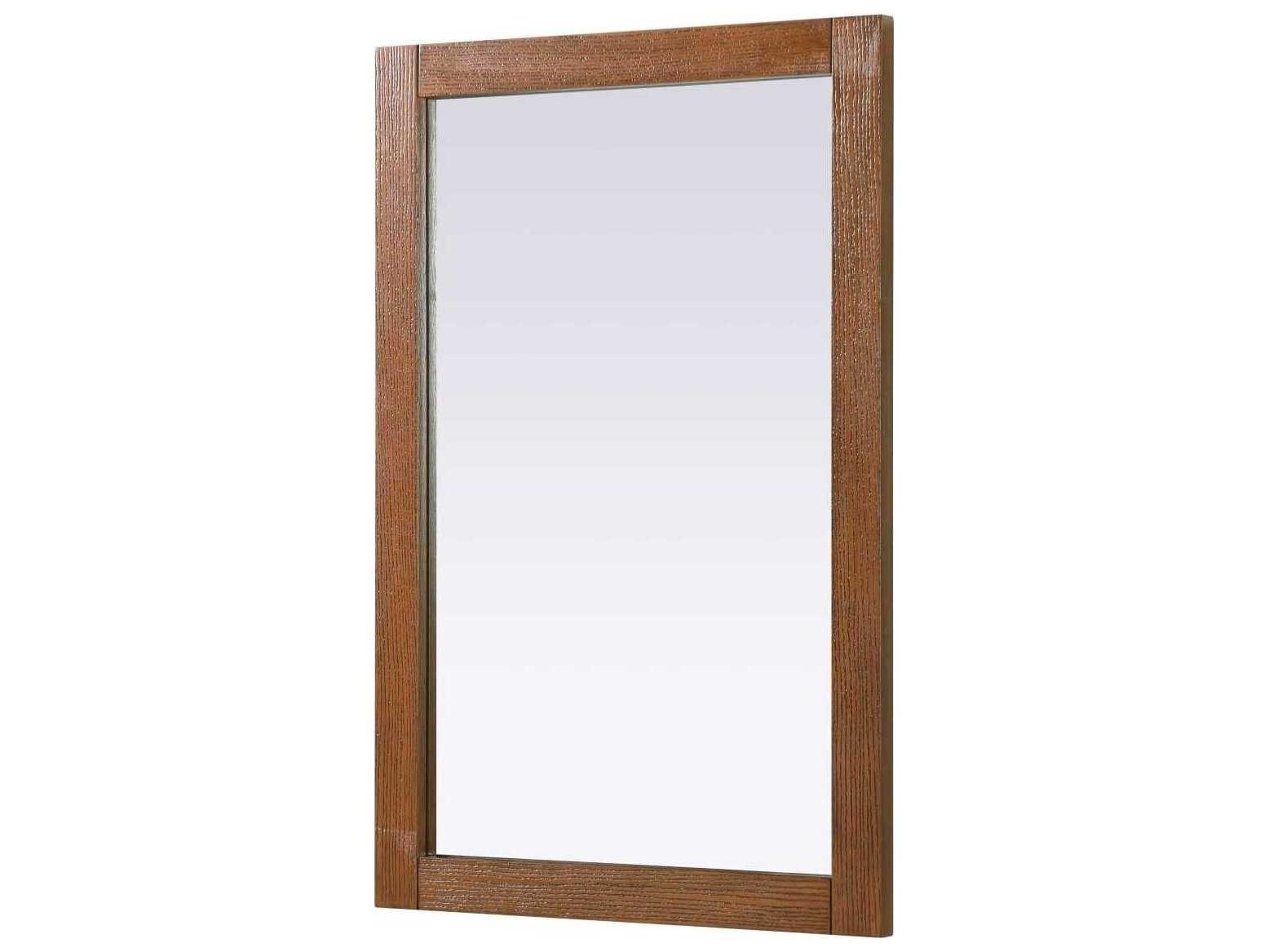 Elegant Lighting Norah Brandy Walnut Rectangular Wall Mirror