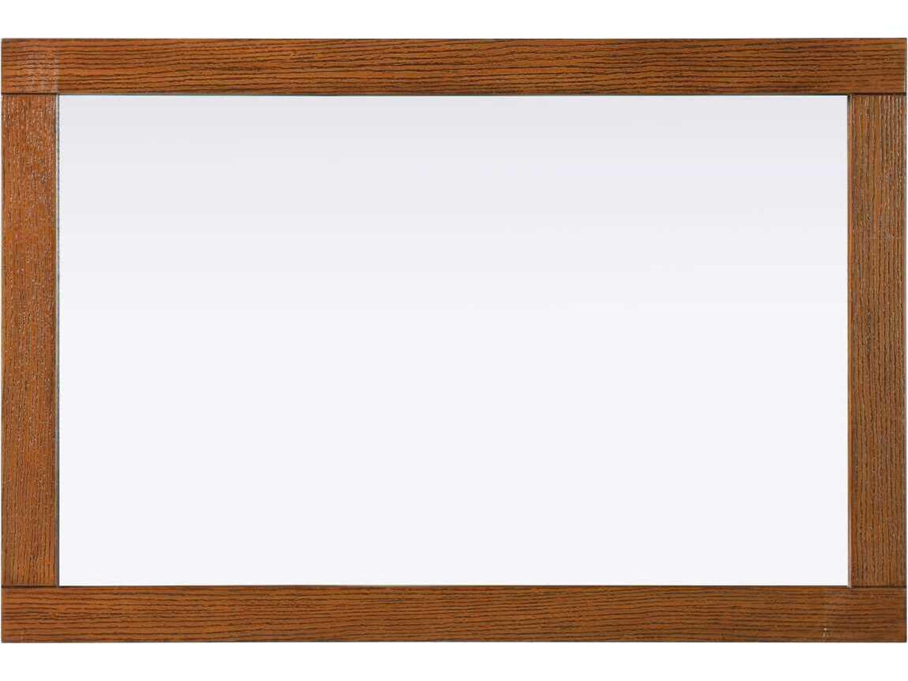 Elegant Lighting Norah Brandy Walnut Rectangular Wall Mirror