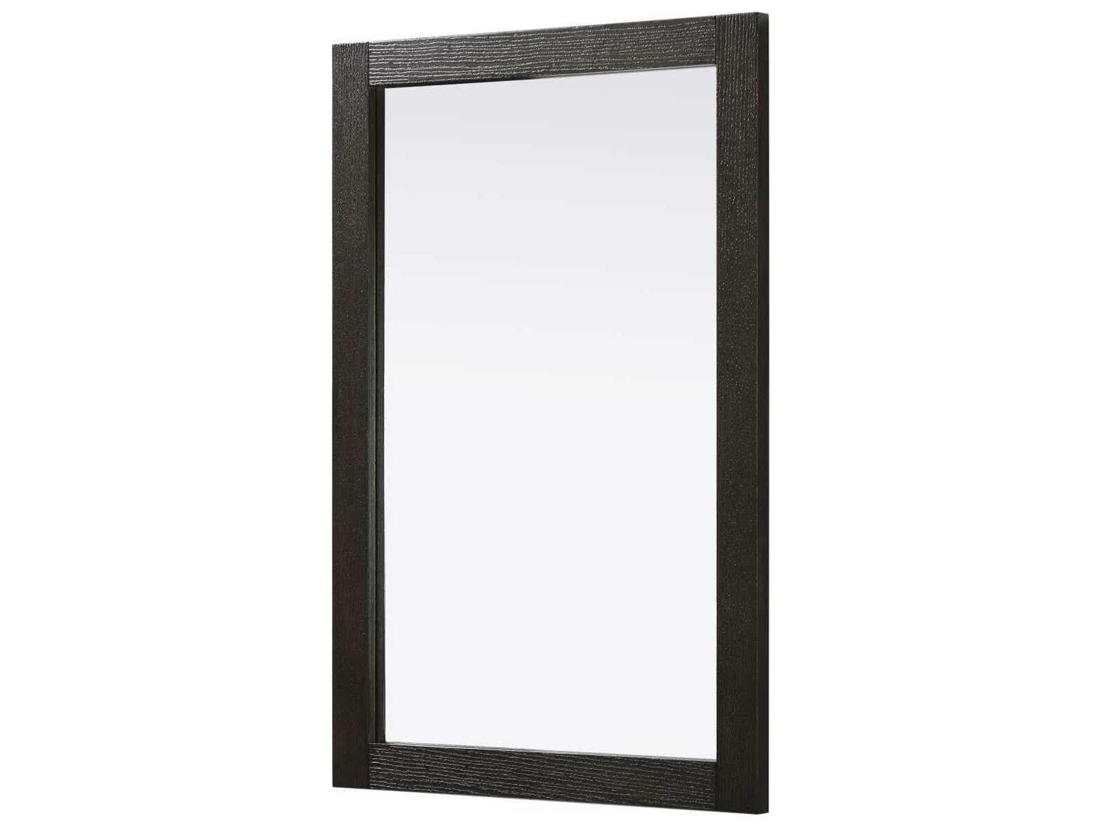 Elegant Lighting Norah Chocolate Oak Rectangular Wall Mirror